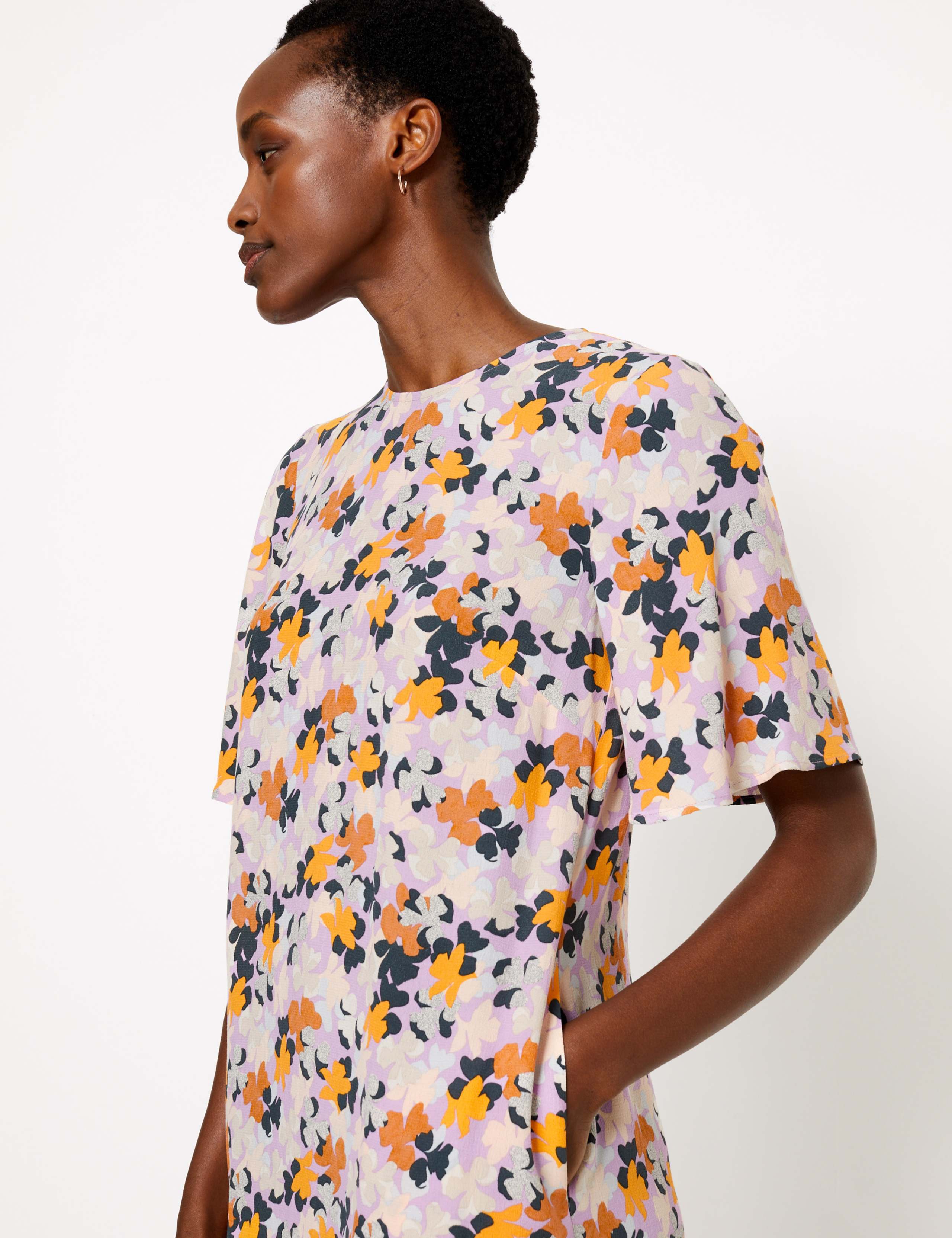 Floral Midi Relaxed Dress 3 of 7