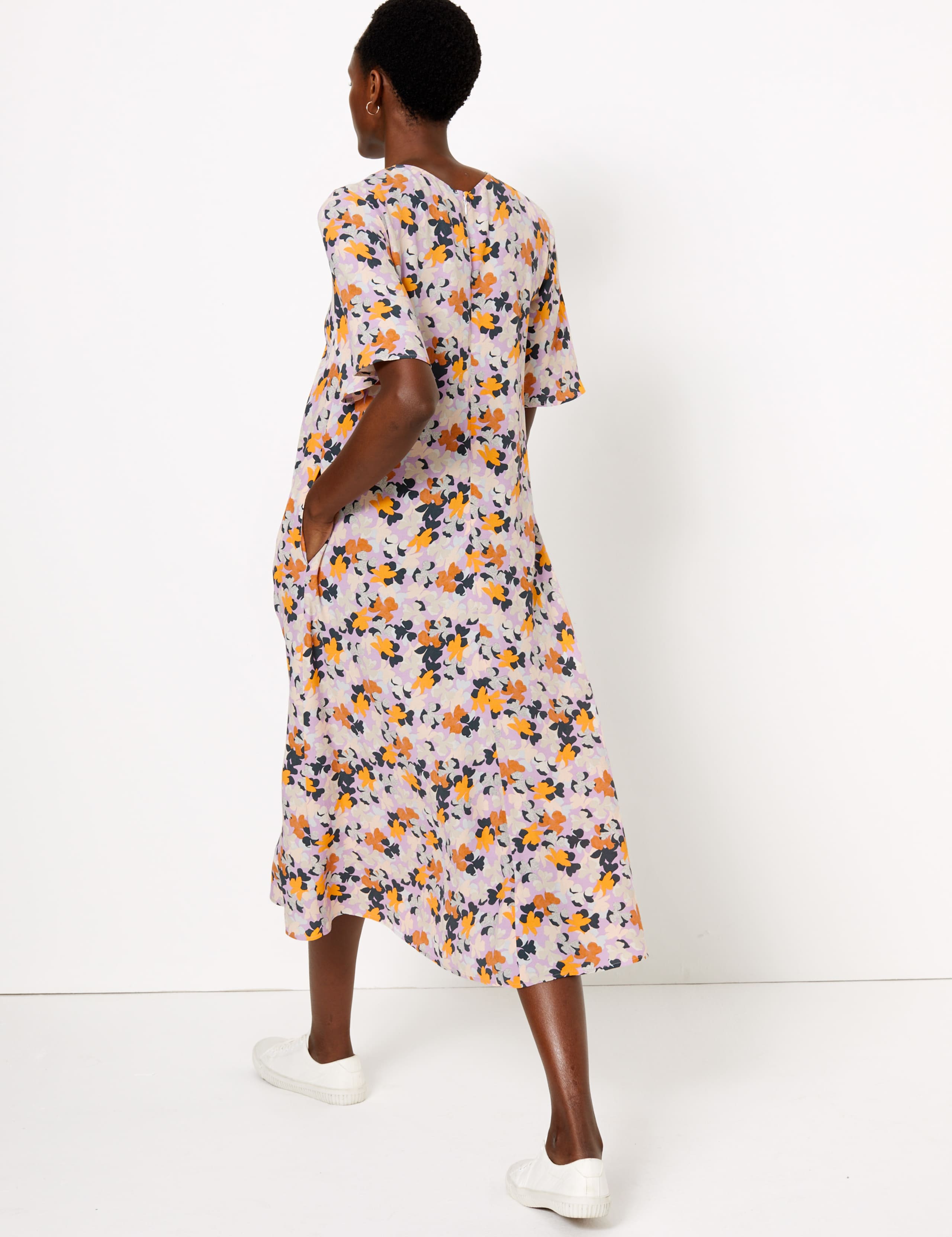 Floral Midi Relaxed Dress 4 of 7
