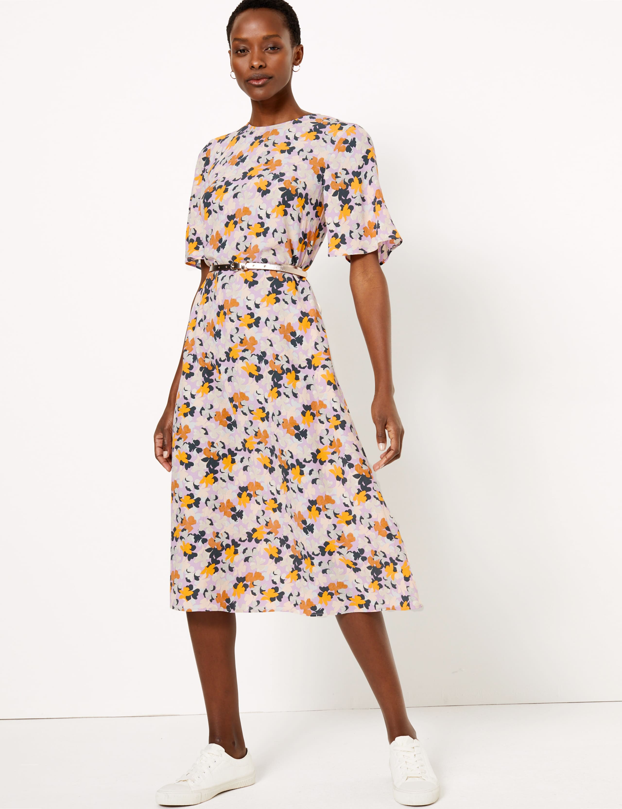 Floral Midi Relaxed Dress 5 of 7