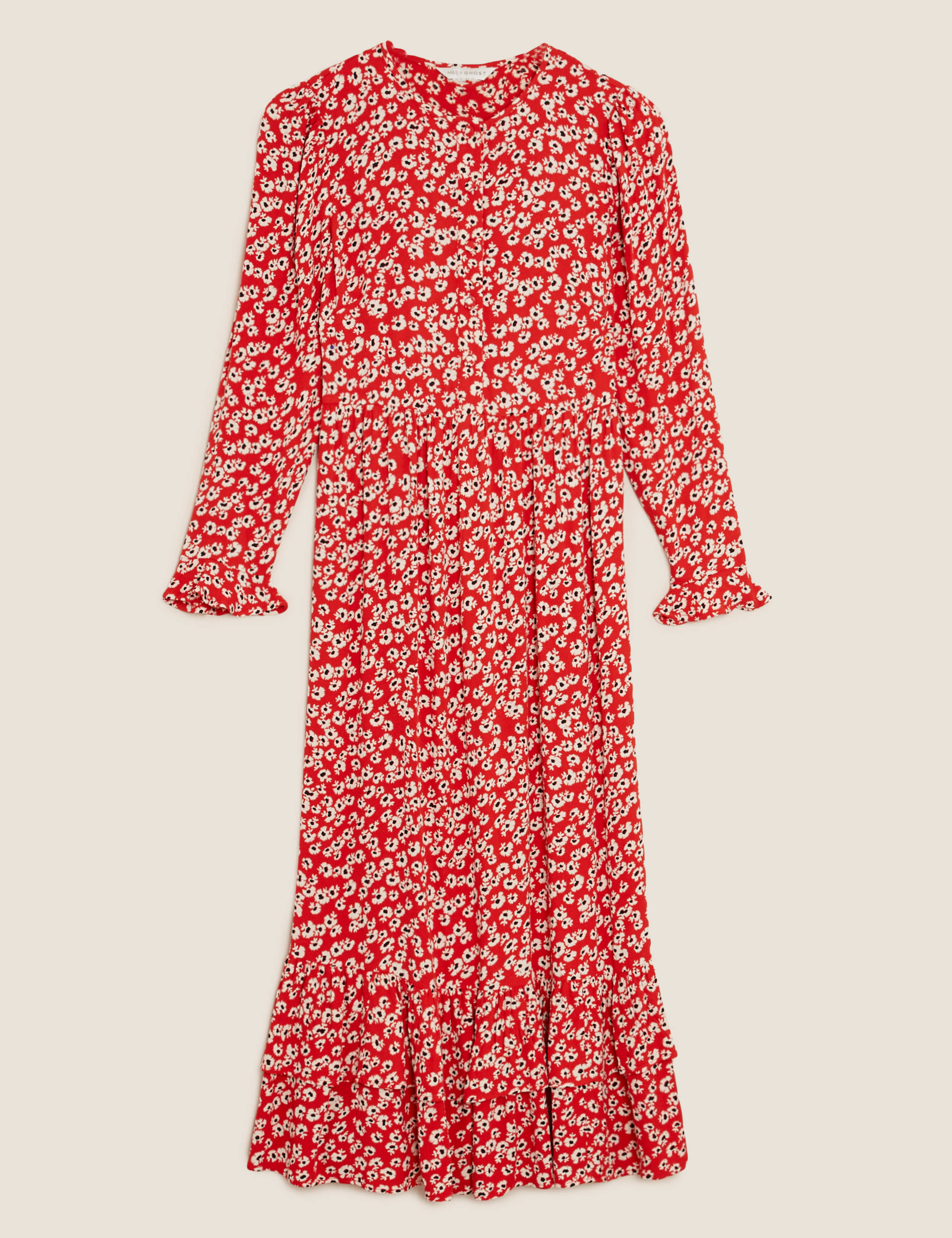 Ditsy Floral Midaxi Tiered Dress 2 of 7