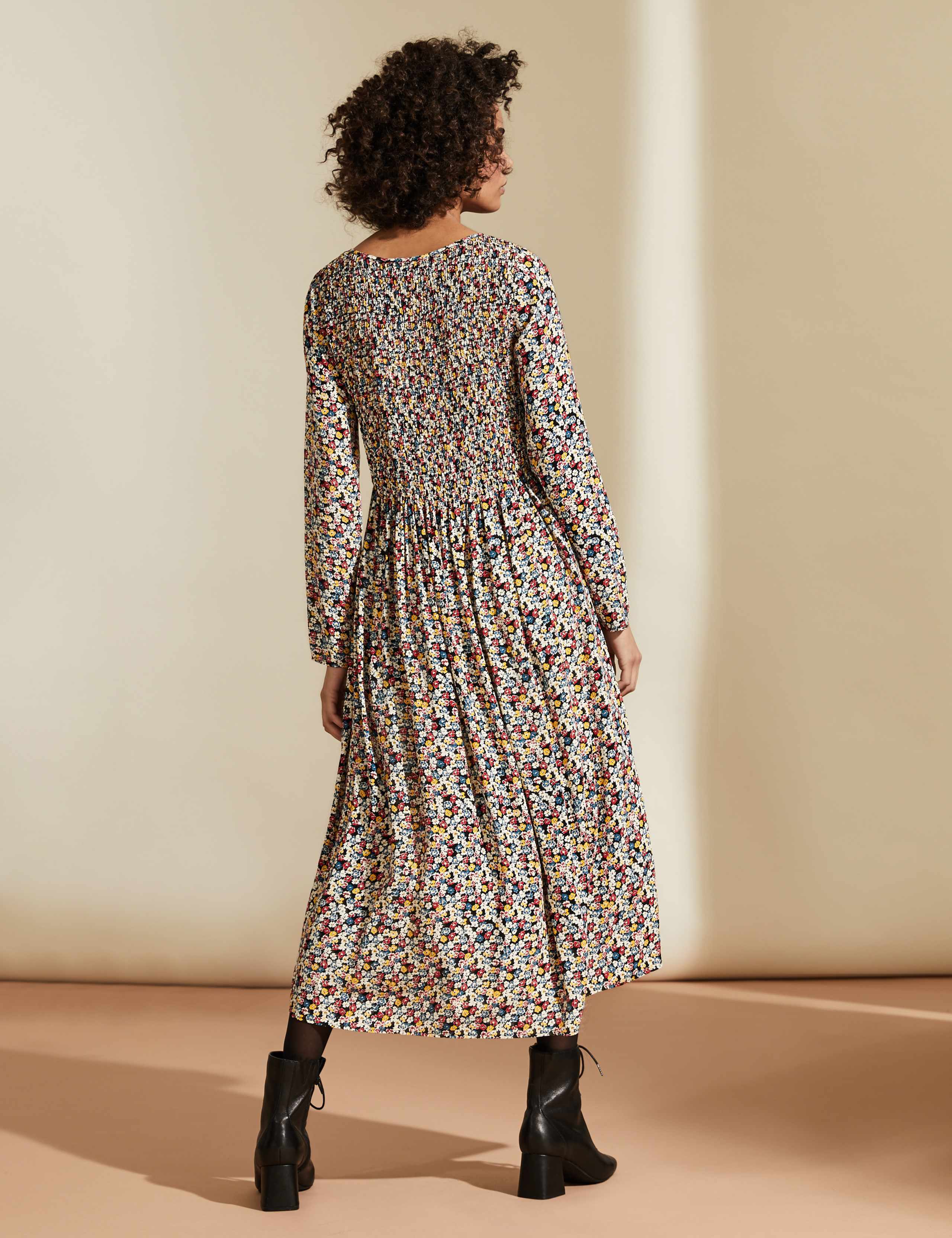 Ditsy Floral Midaxi Smock Dress 5 of 7