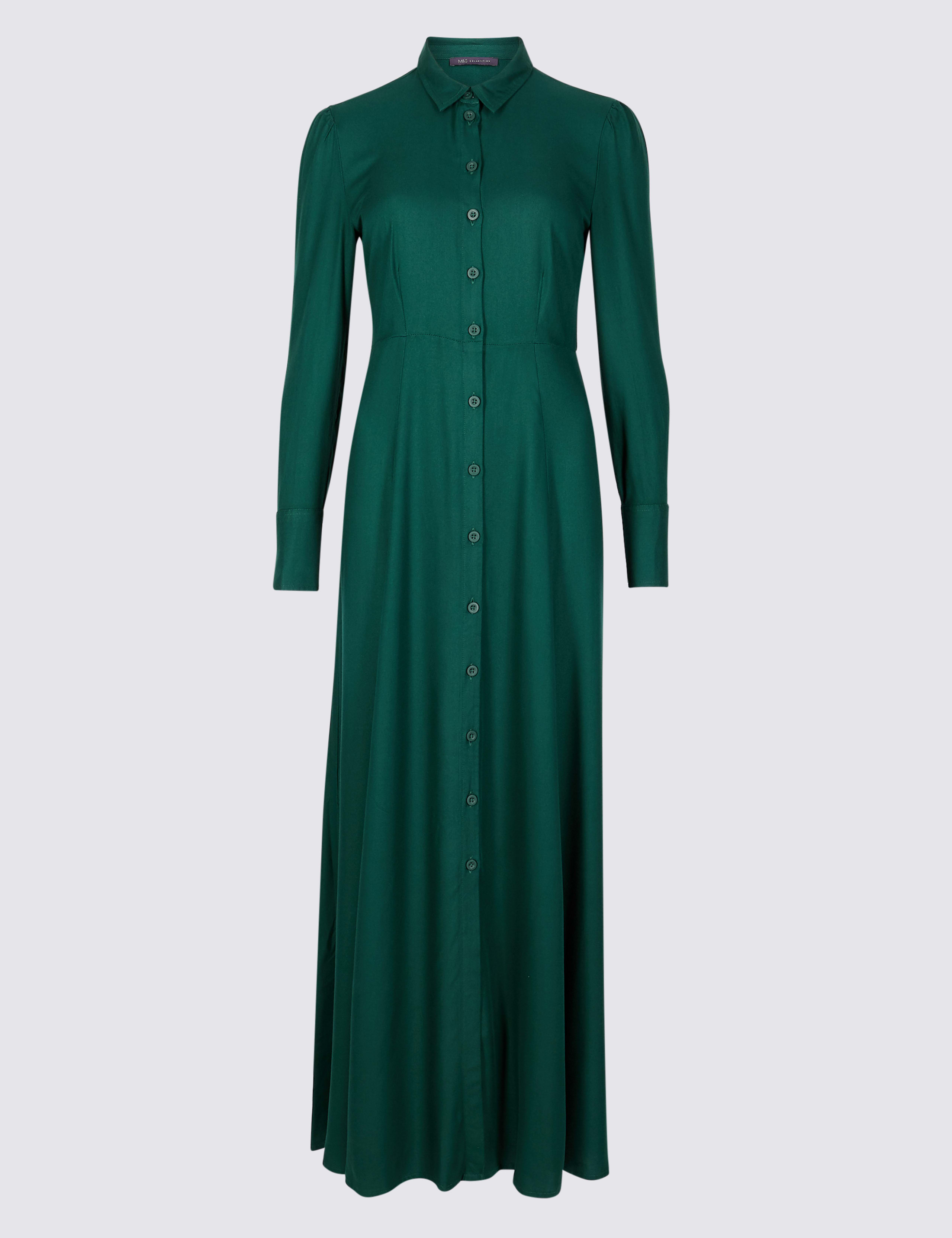 Long Sleeve Shirt Maxi Dress 2 of 4