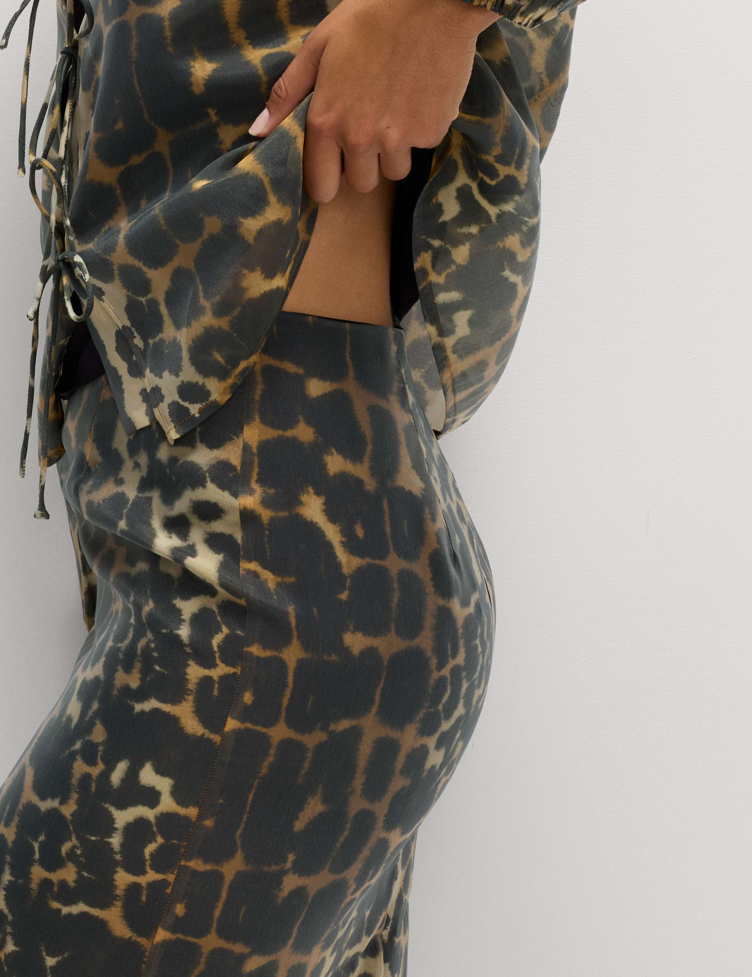 Animal Print Midi Skirt 4 of 6