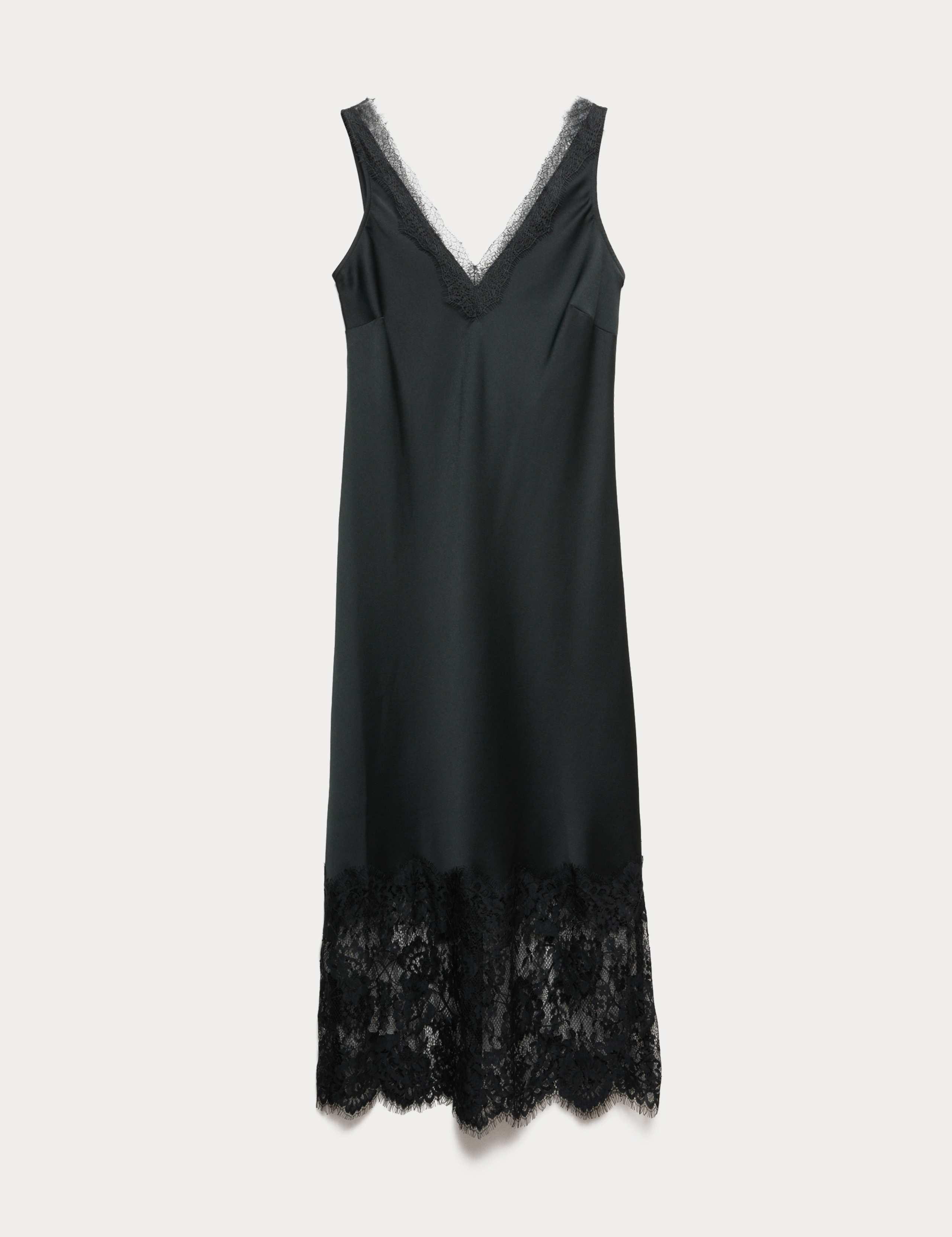Satin Lace Dress 2 of 7