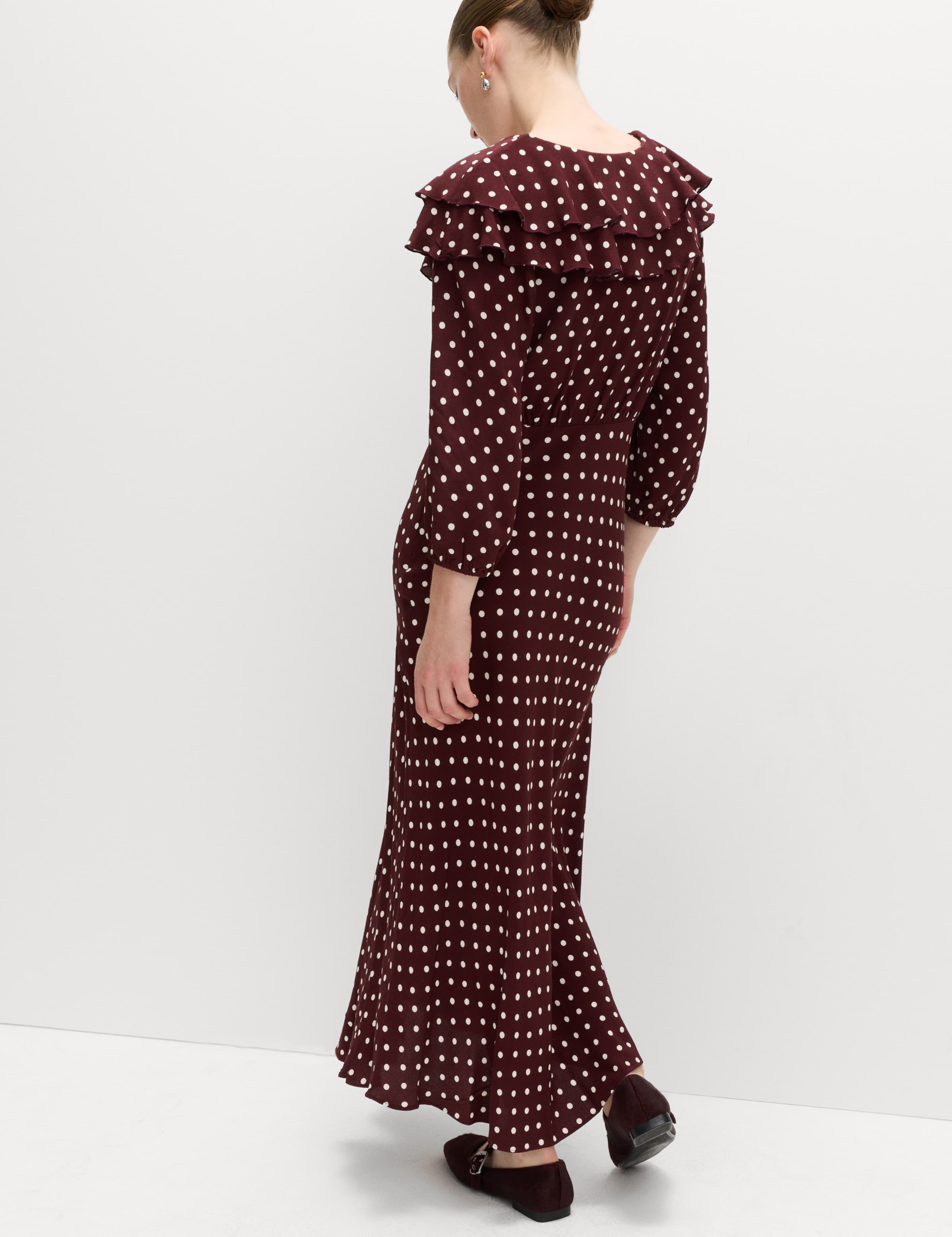 Polka Dot Midaxi Tea Dress 4 of 7