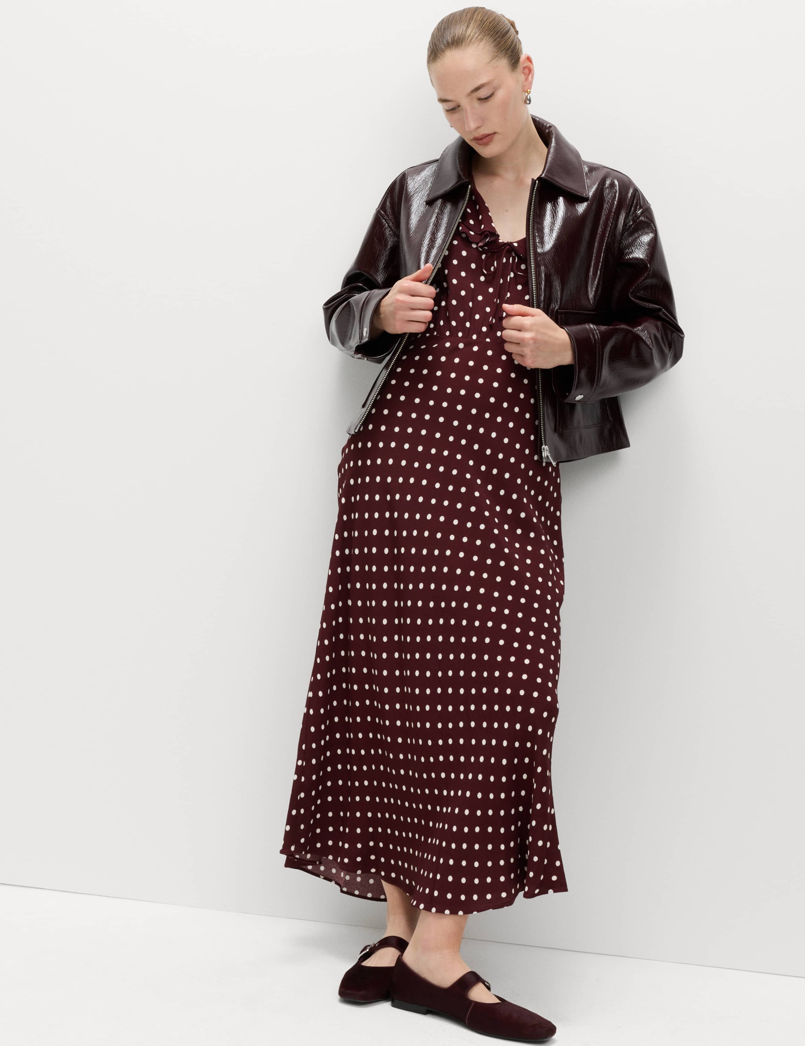Polka Dot Midaxi Tea Dress 6 of 7