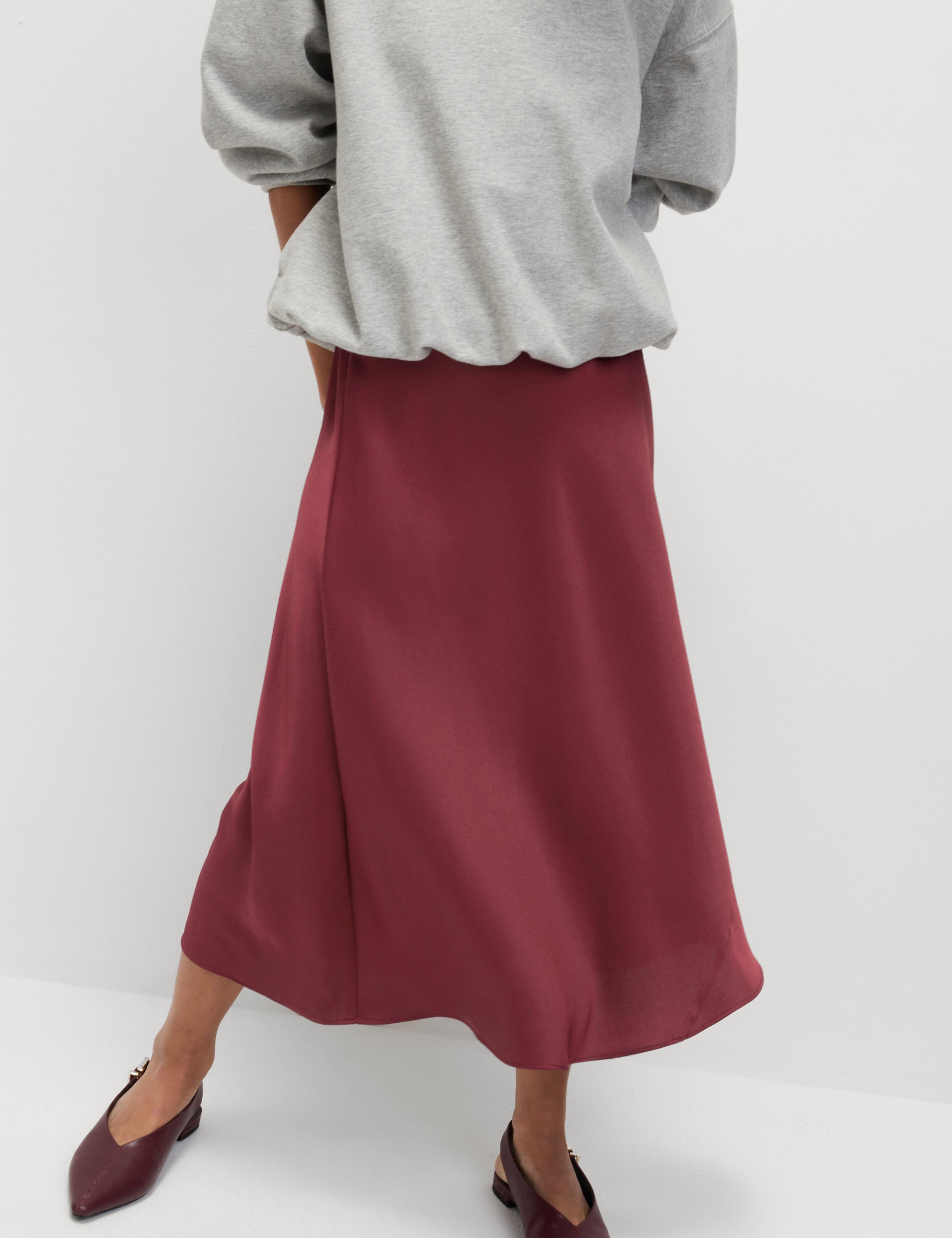 Satin Midaxi Slip Skirt 3 of 6