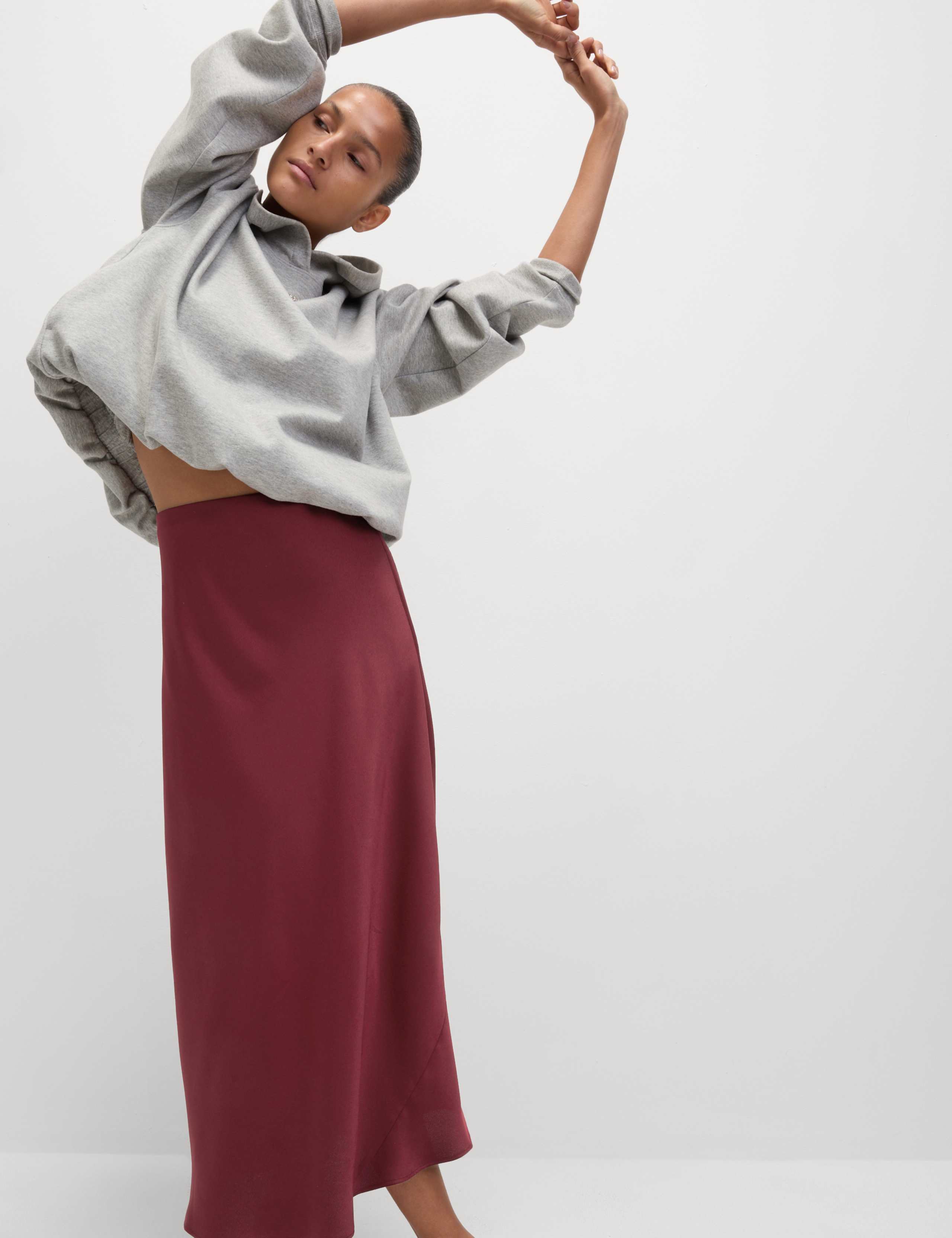 Satin Midaxi Slip Skirt 5 of 6