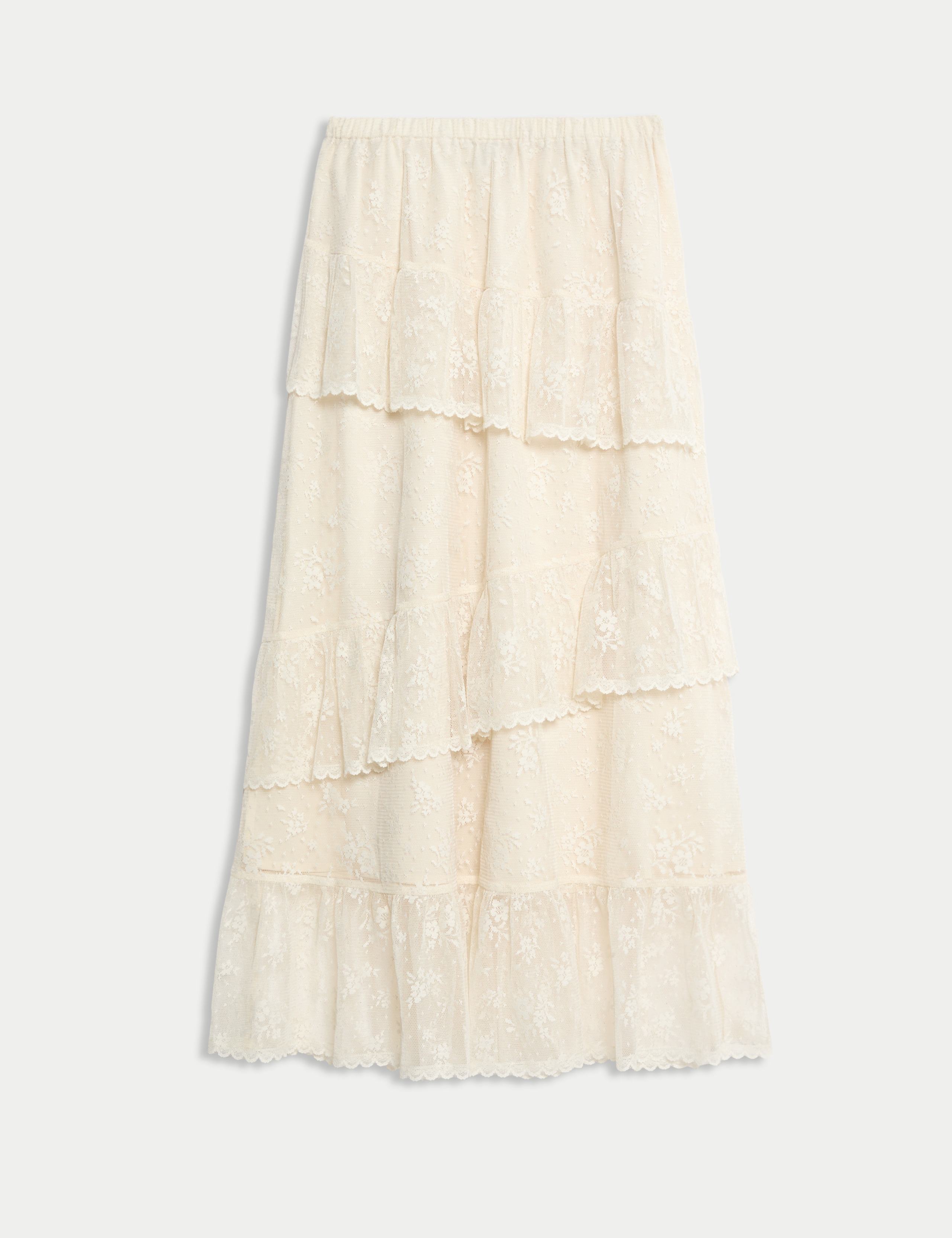 Lace Maxi Tiered Skirt 2 of 5