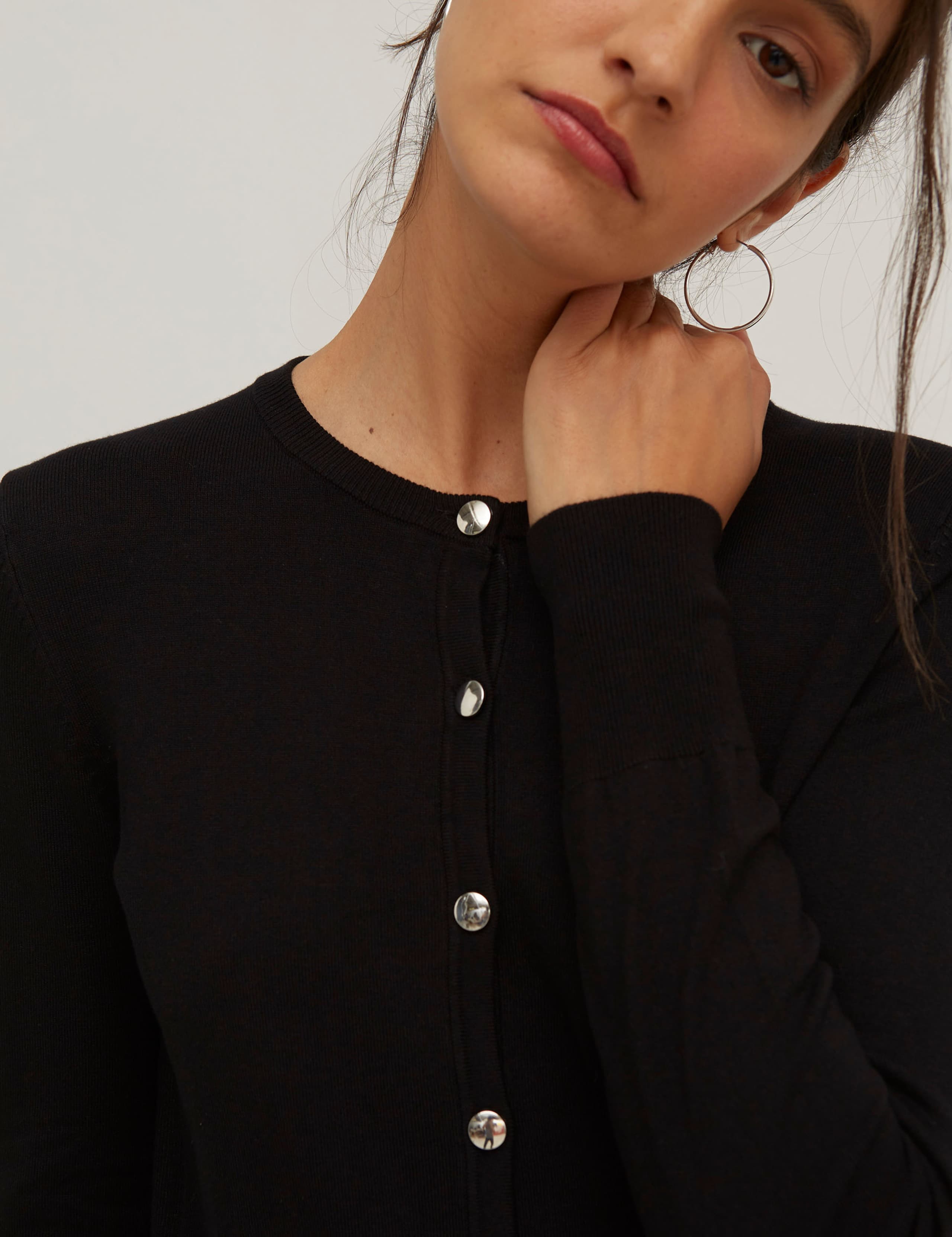 Crew Neck Cardigan 2 of 3