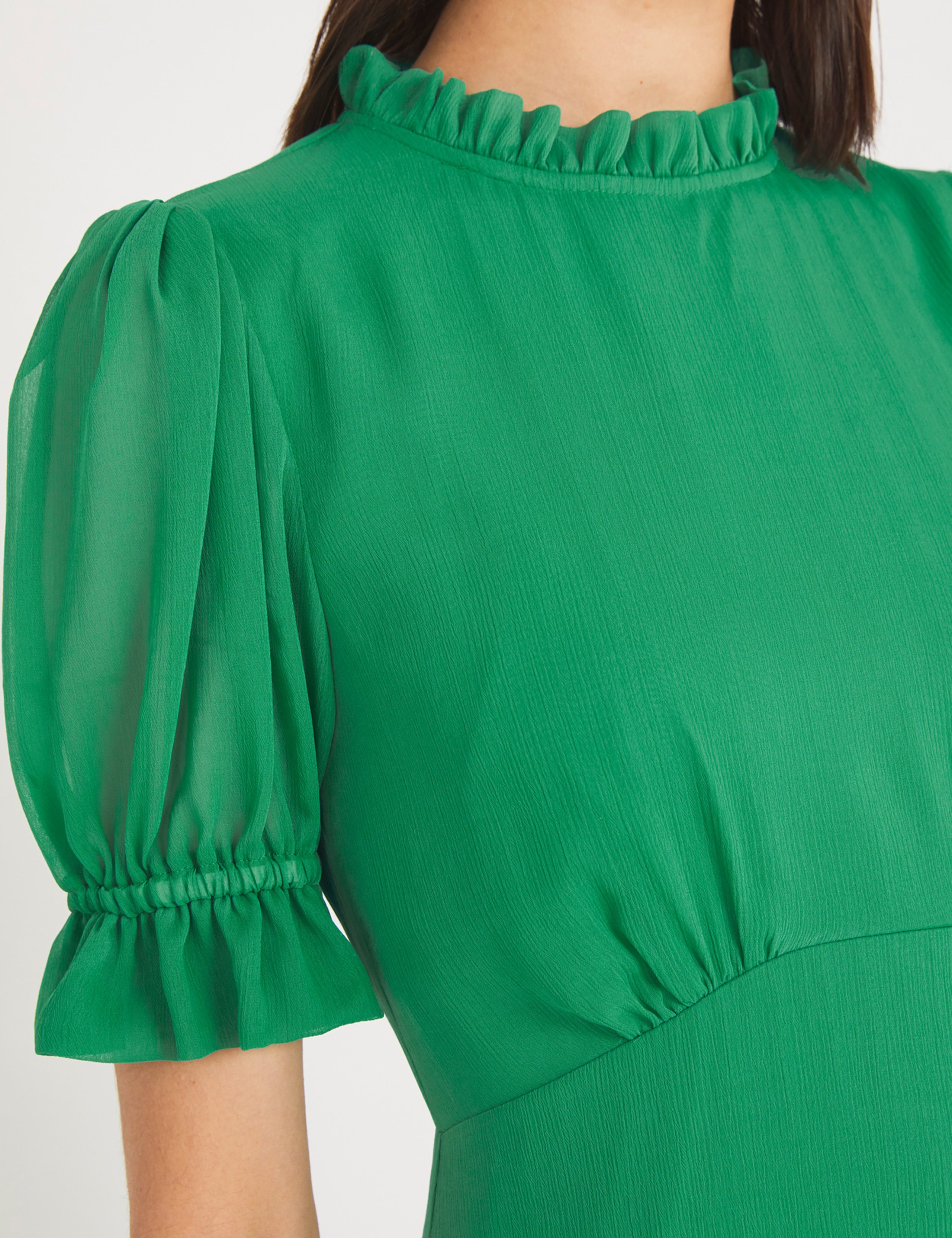 Chiffon High Neck Midaxi Tea Dress 5 of 5