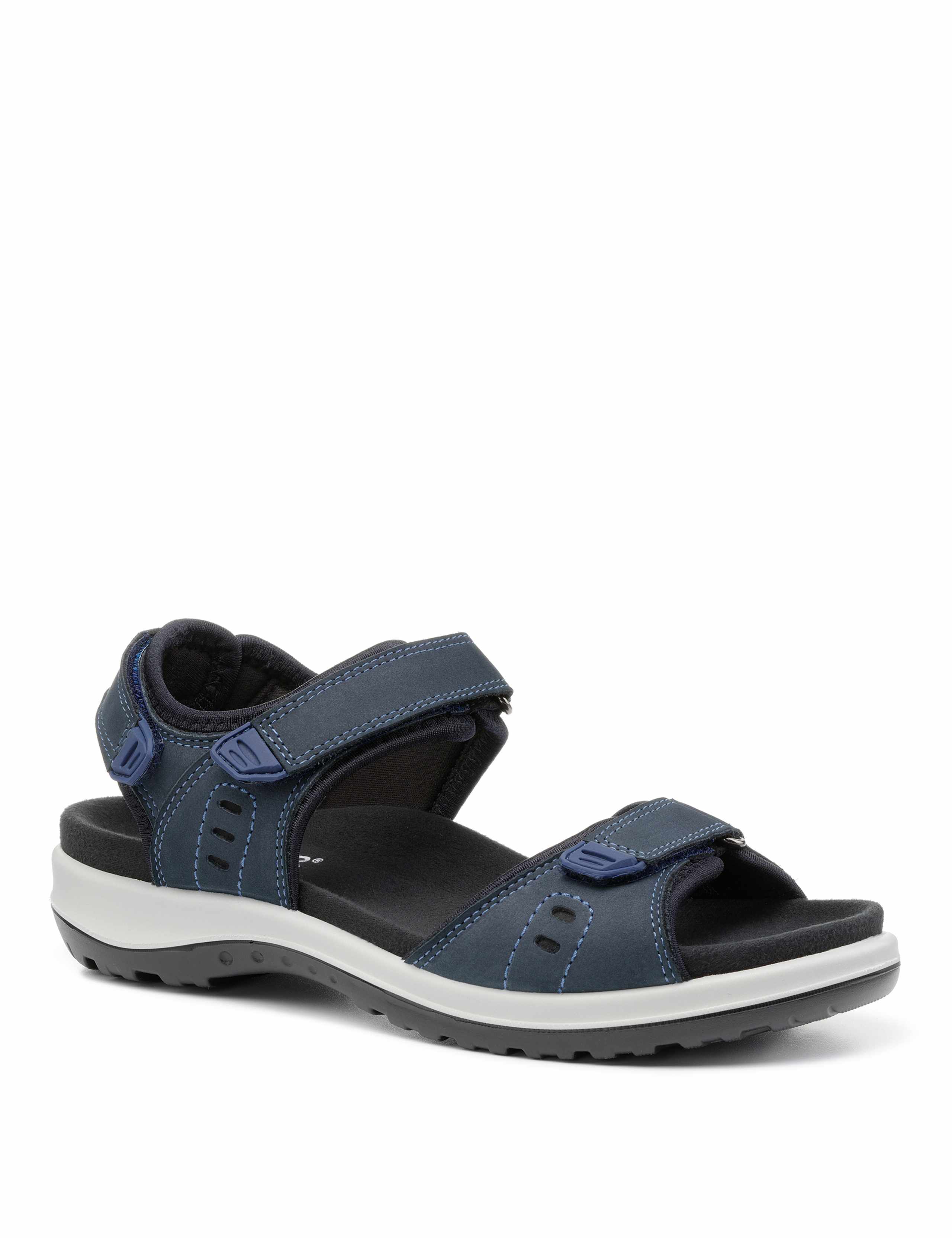 Walk II Wide Fit Leather Riptape Sandals 3 of 4