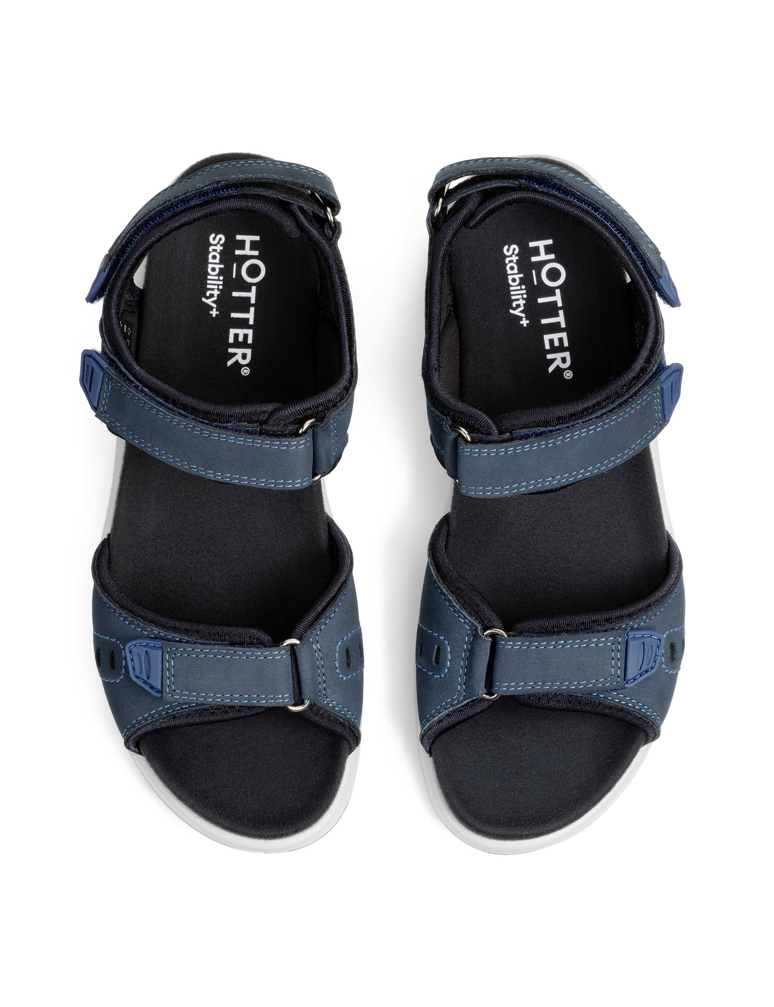 Walk II Leather Ankle Strap Riptape Sandals 2 of 4