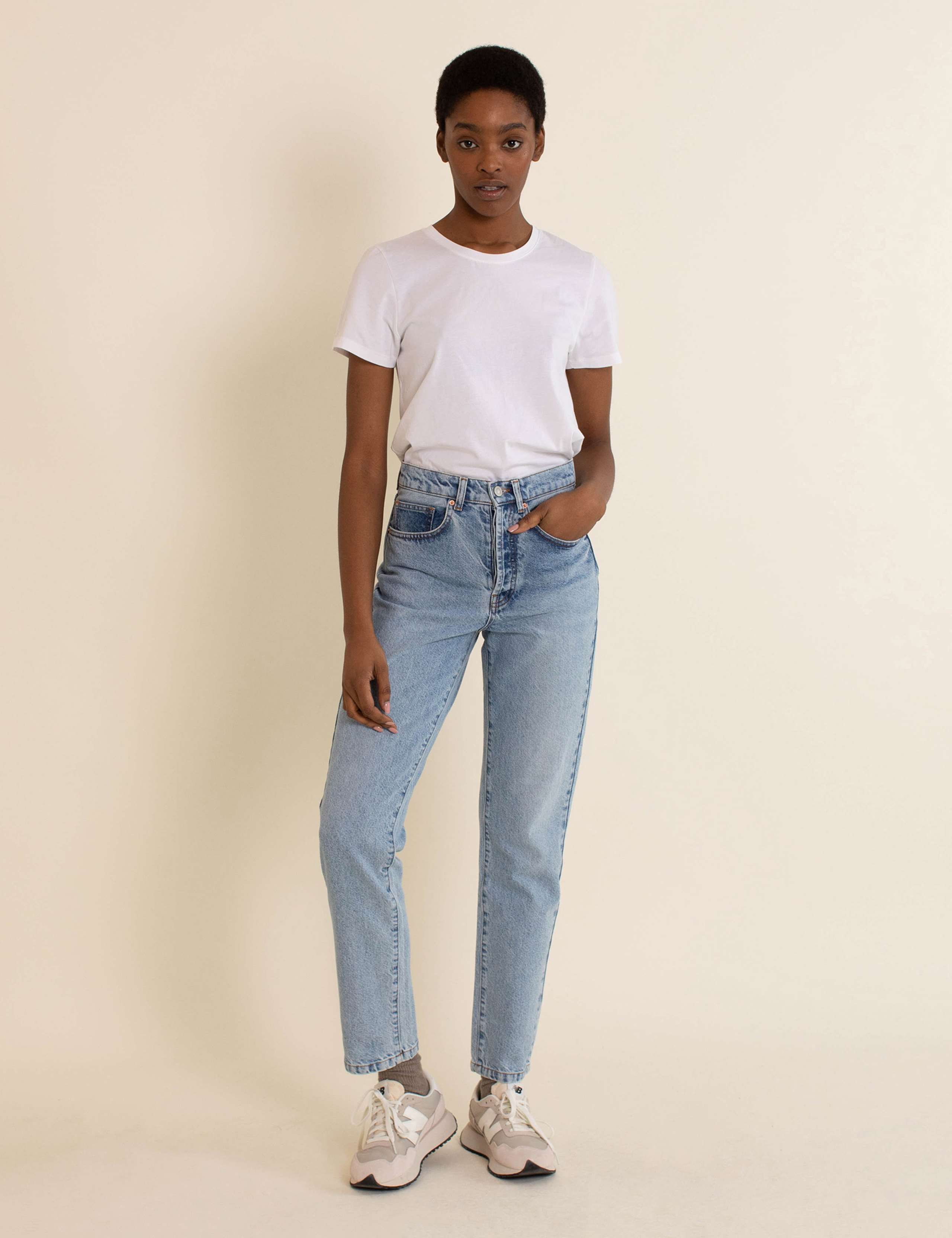 Pure Cotton Straight Leg Jeans 1 of 4