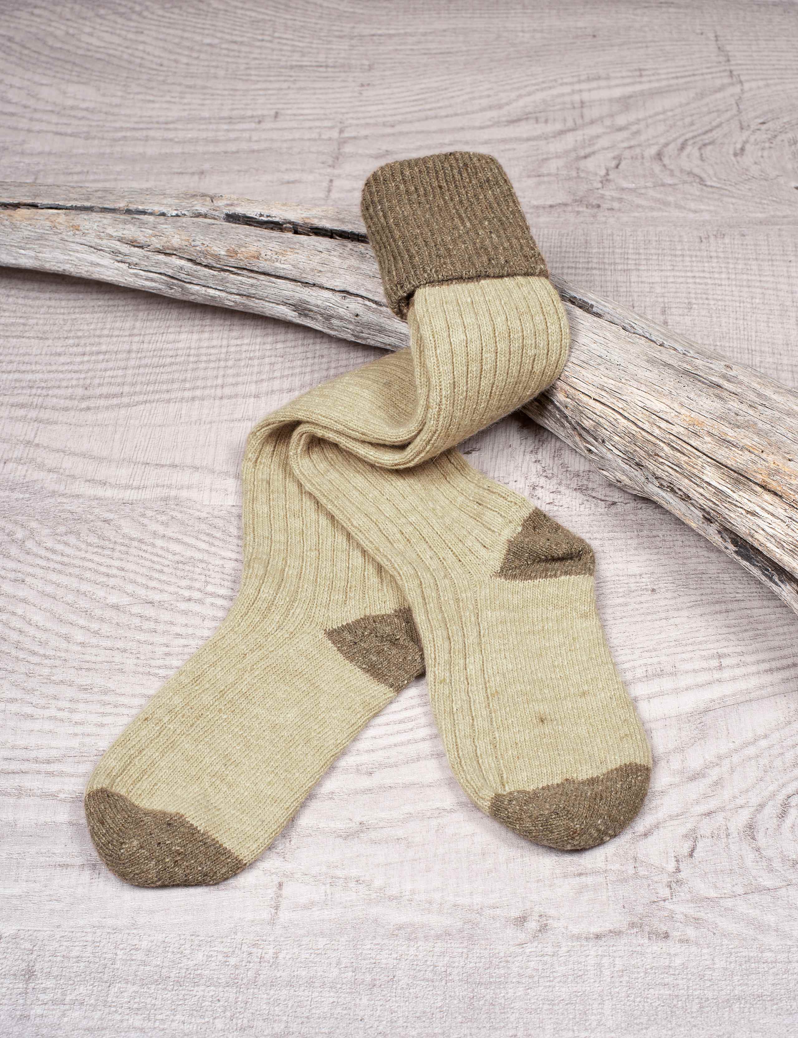 Merino Wool Ribbed Knee High Socks 1 of 3