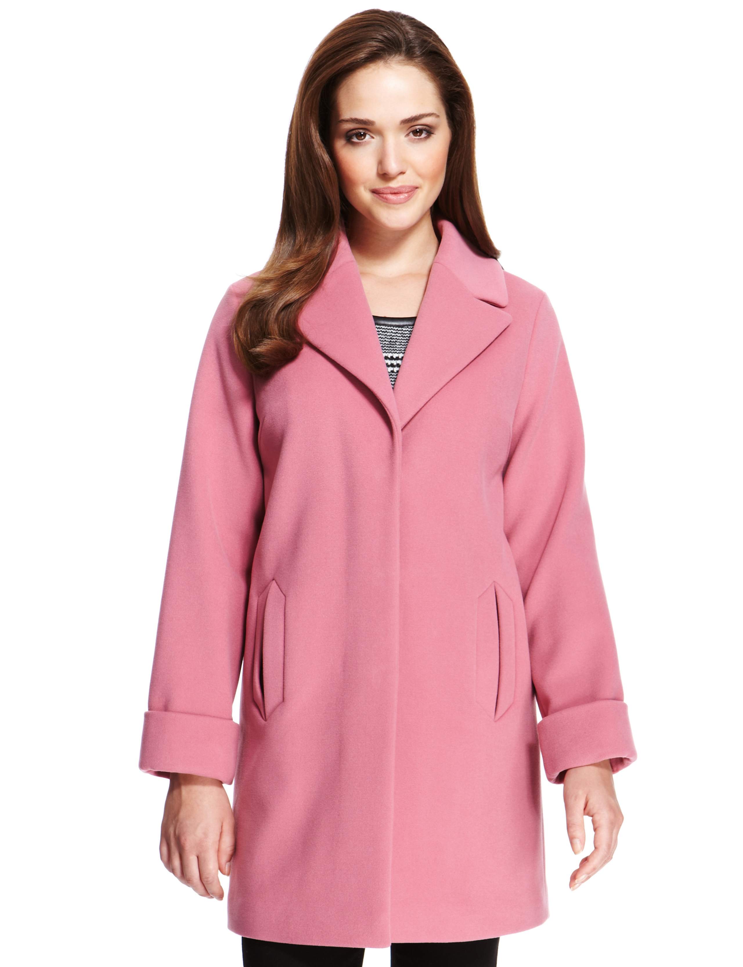 Petite Notch Lapel Oversized Duster Coat 1 of 7
