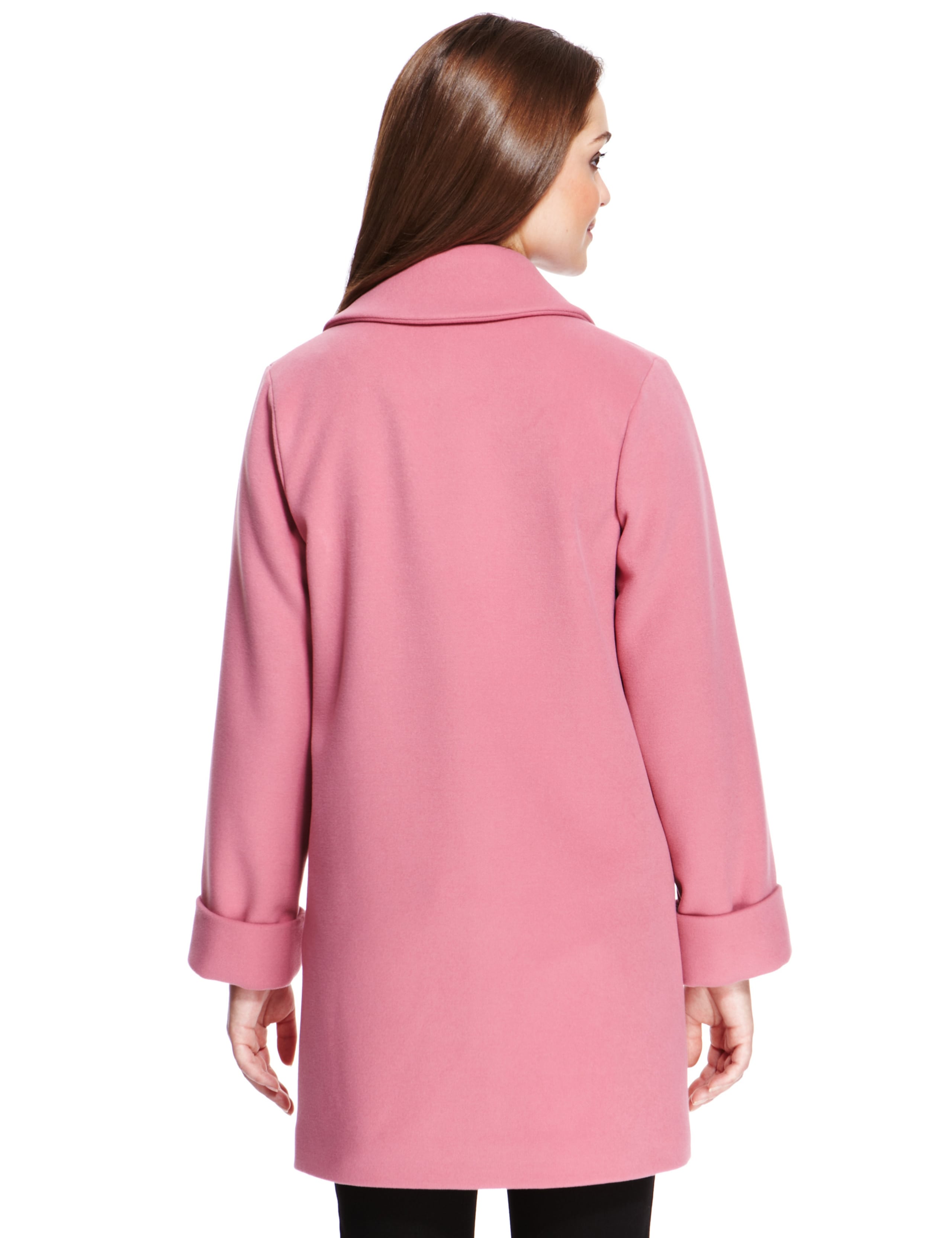 Petite Notch Lapel Oversized Duster Coat 4 of 7