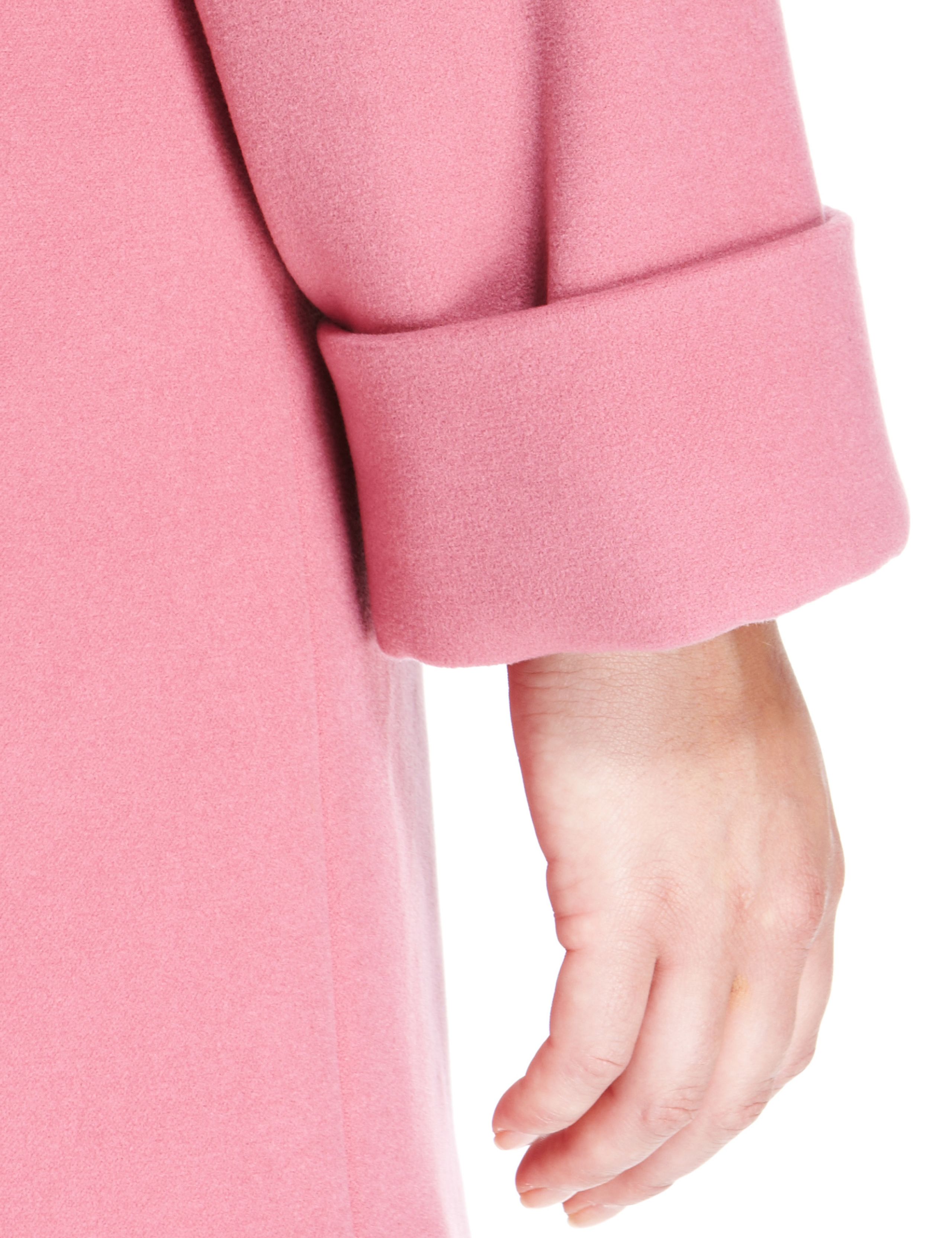 Petite Notch Lapel Oversized Duster Coat 6 of 7