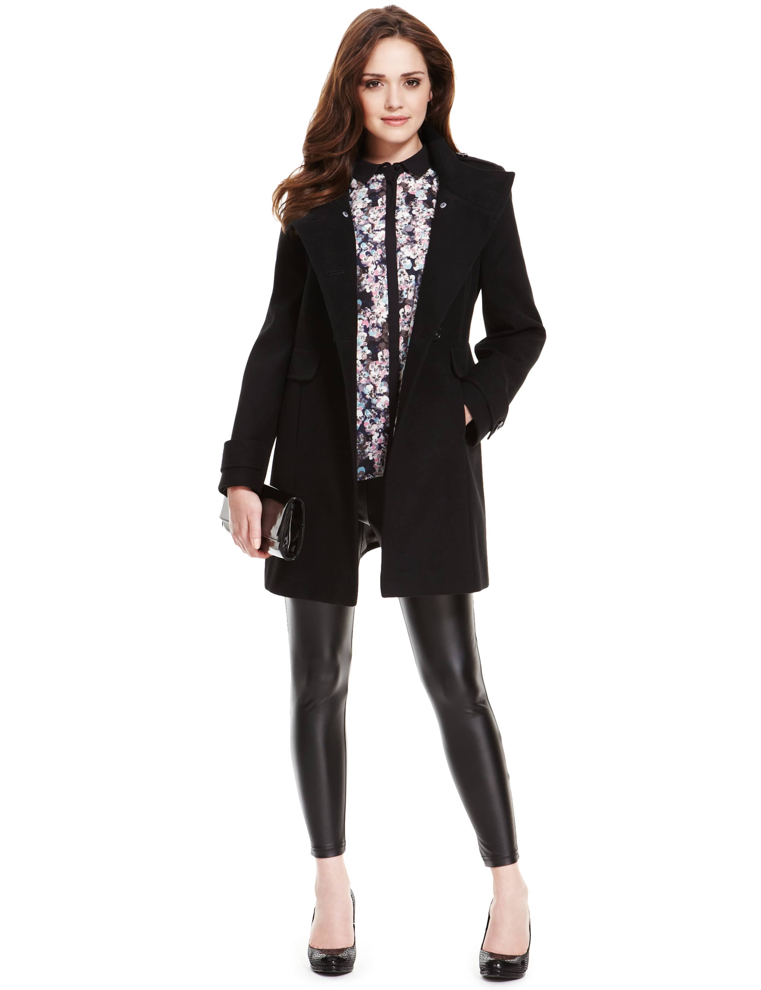 Petite Faux Leather Leggings 2 of 3