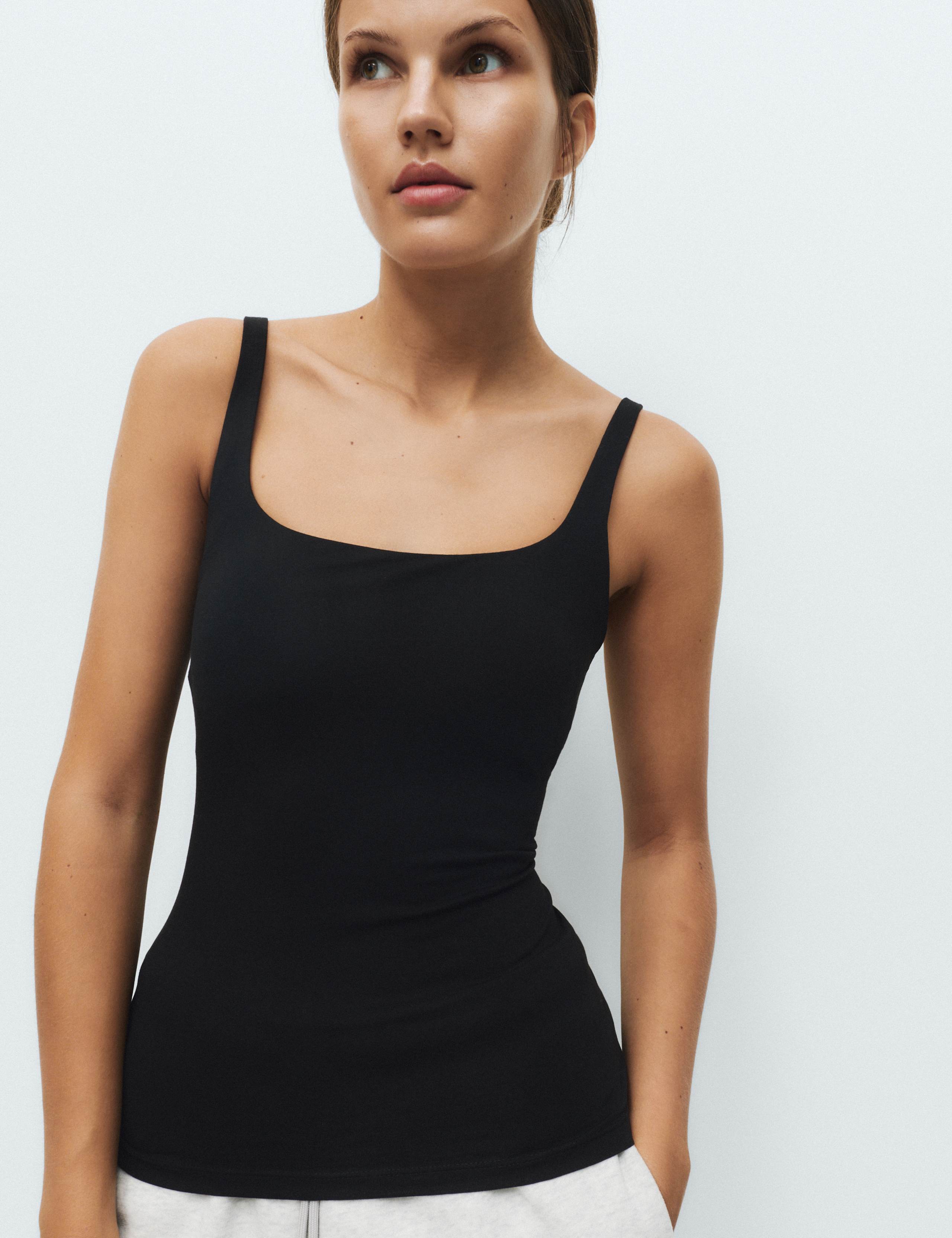2 Pack Secret Support™ Scoop Neck Bra Vest 2 of 4