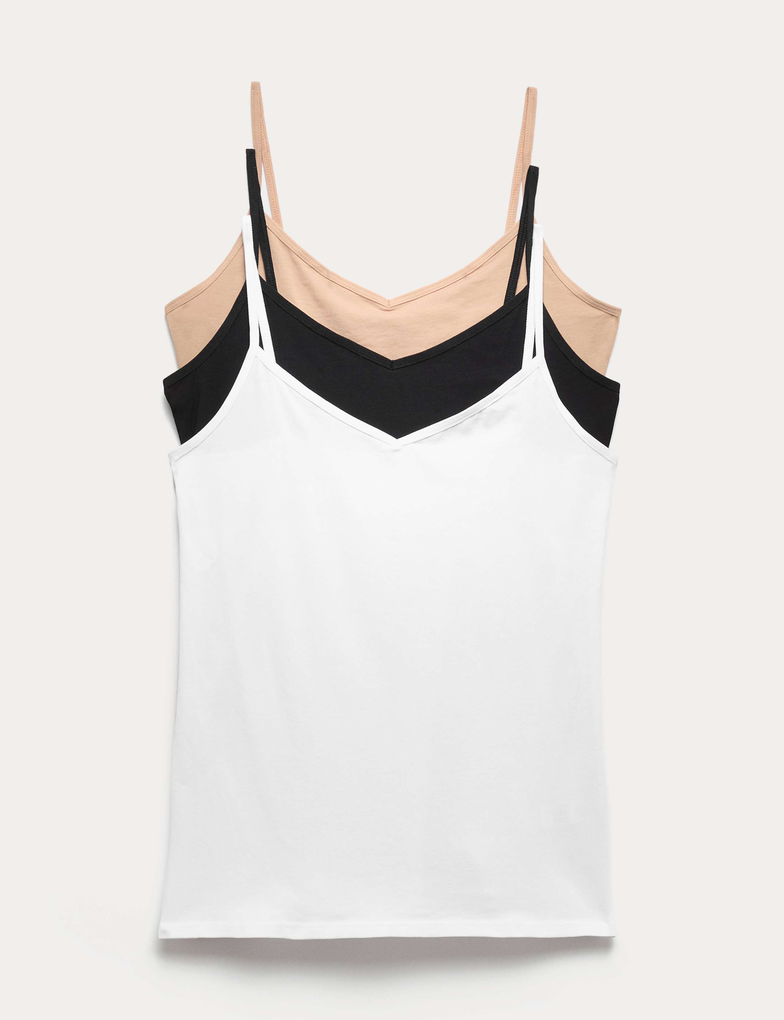 3pk Cotton Rich Strappy Vests 1 of 1