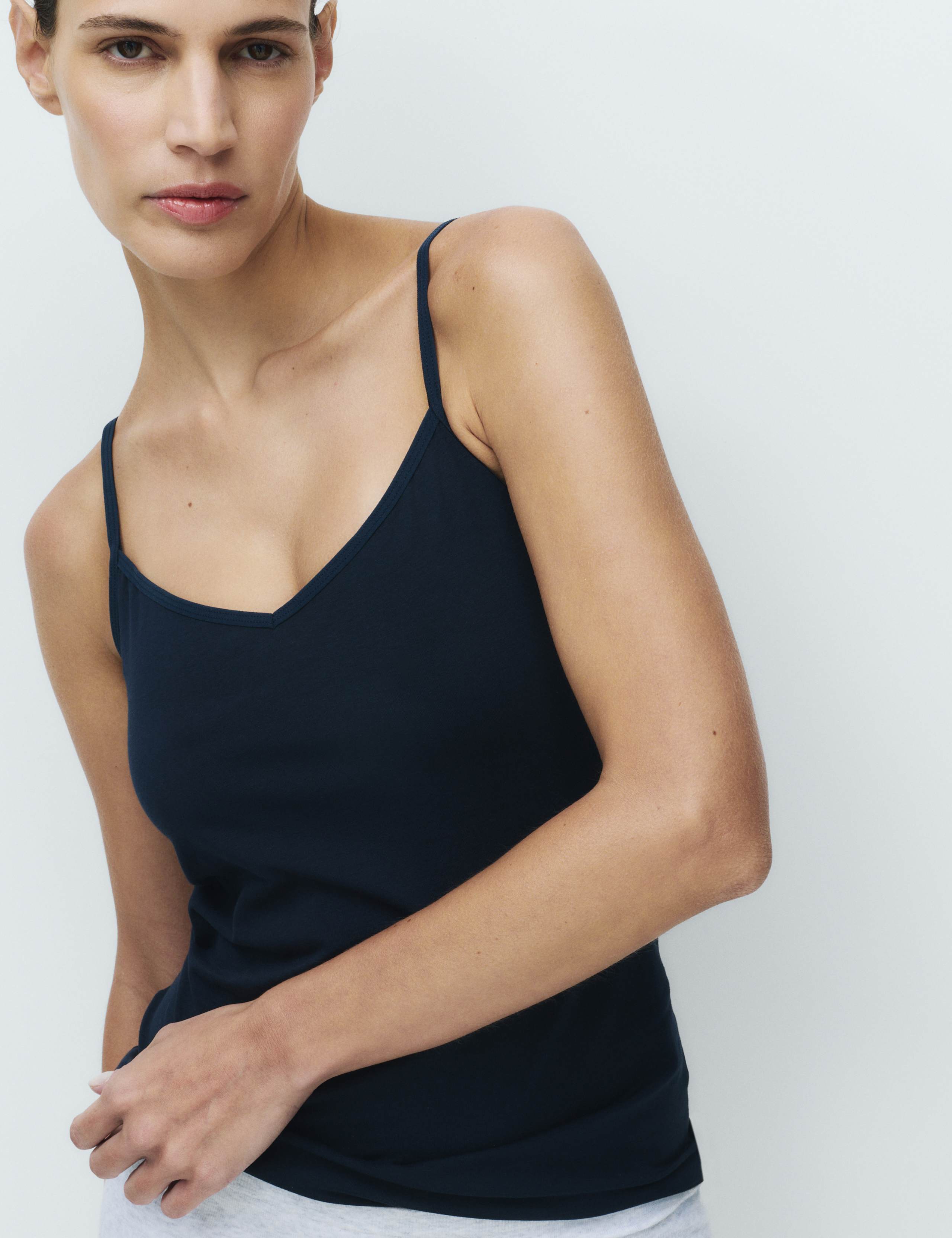 3pk Cotton Rich Strappy Vests 2 of 5