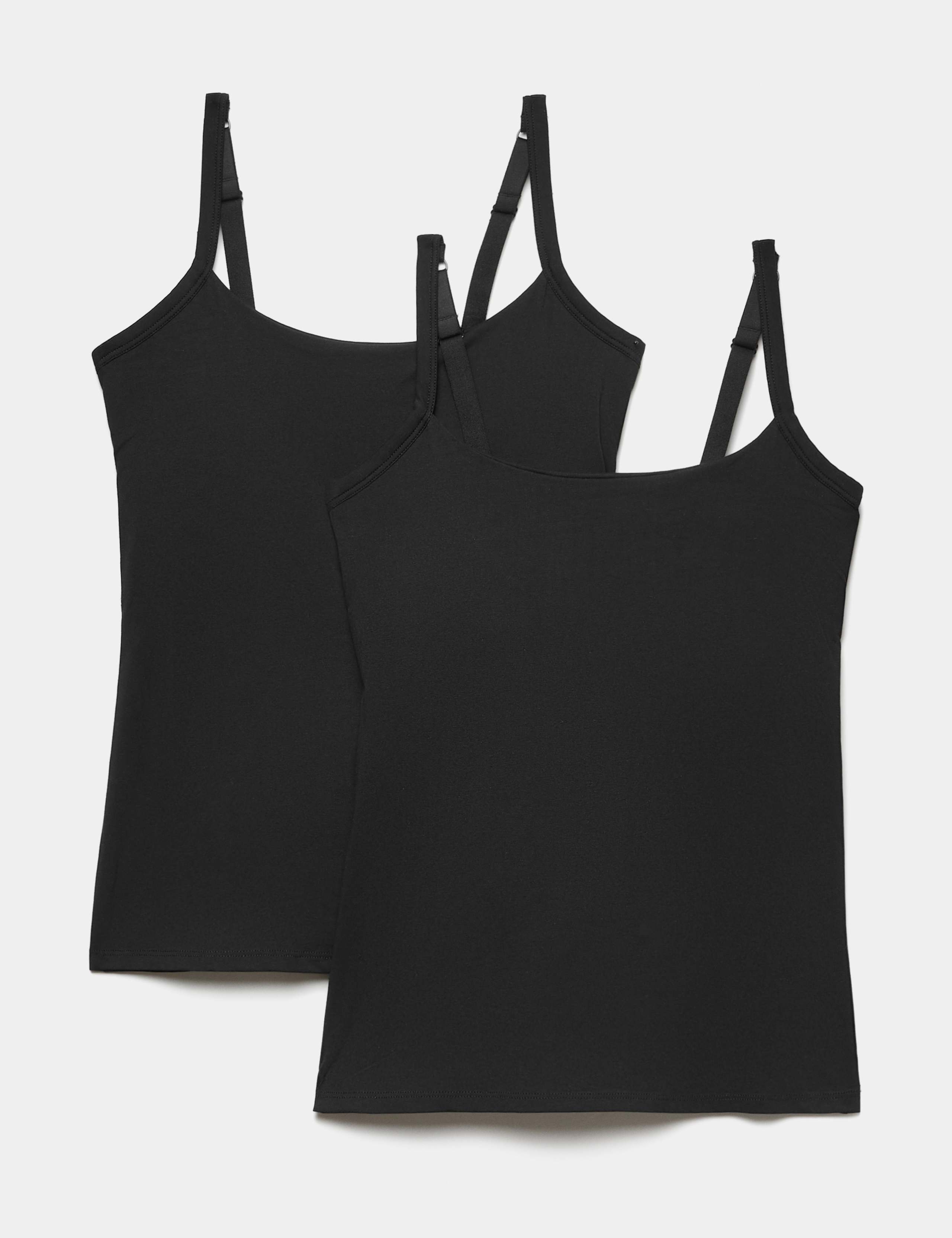 2 Pack Cotton Rich Secret Support Vests F+ 1 of 6