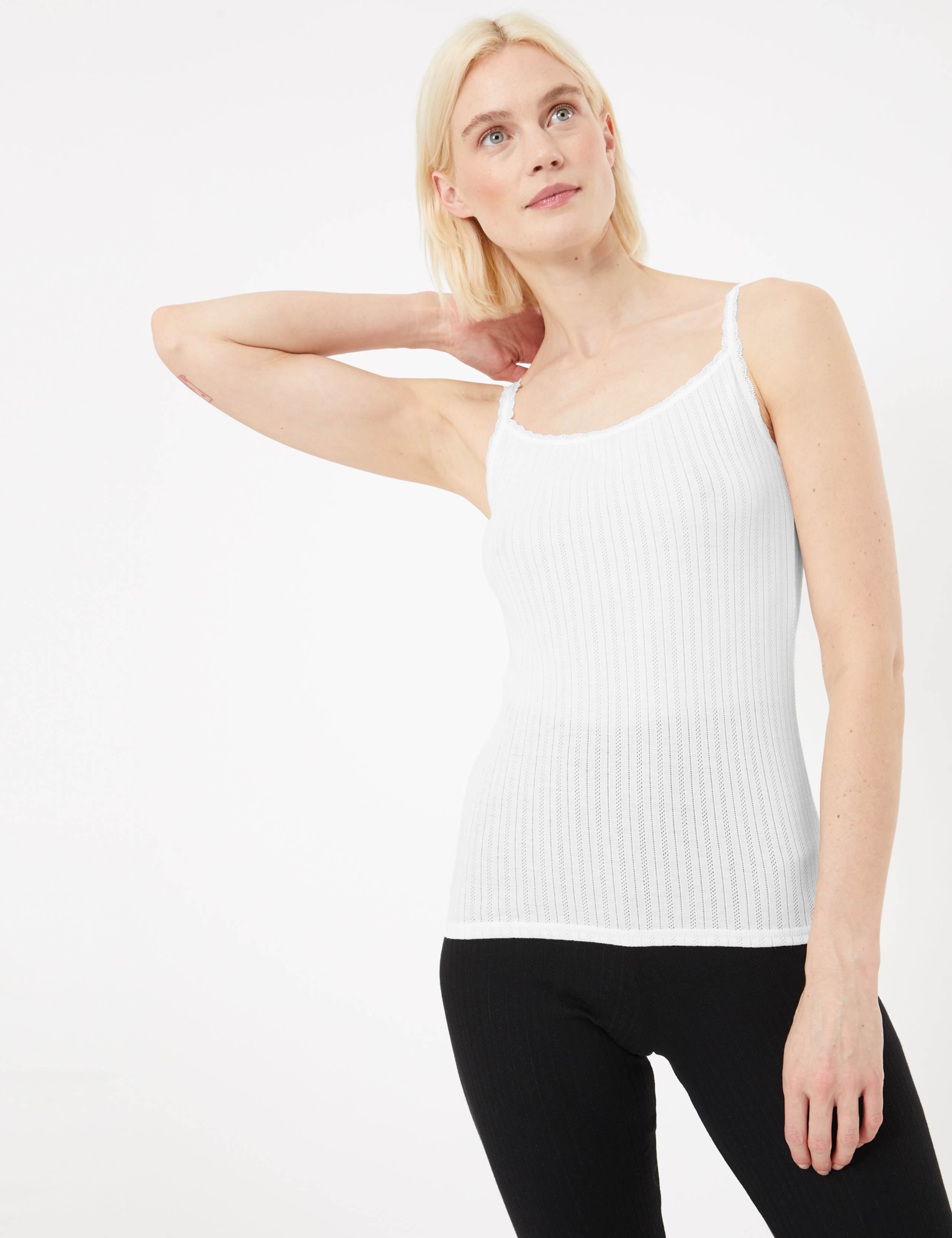 2pk Thermal Pointelle Vests 1 of 4