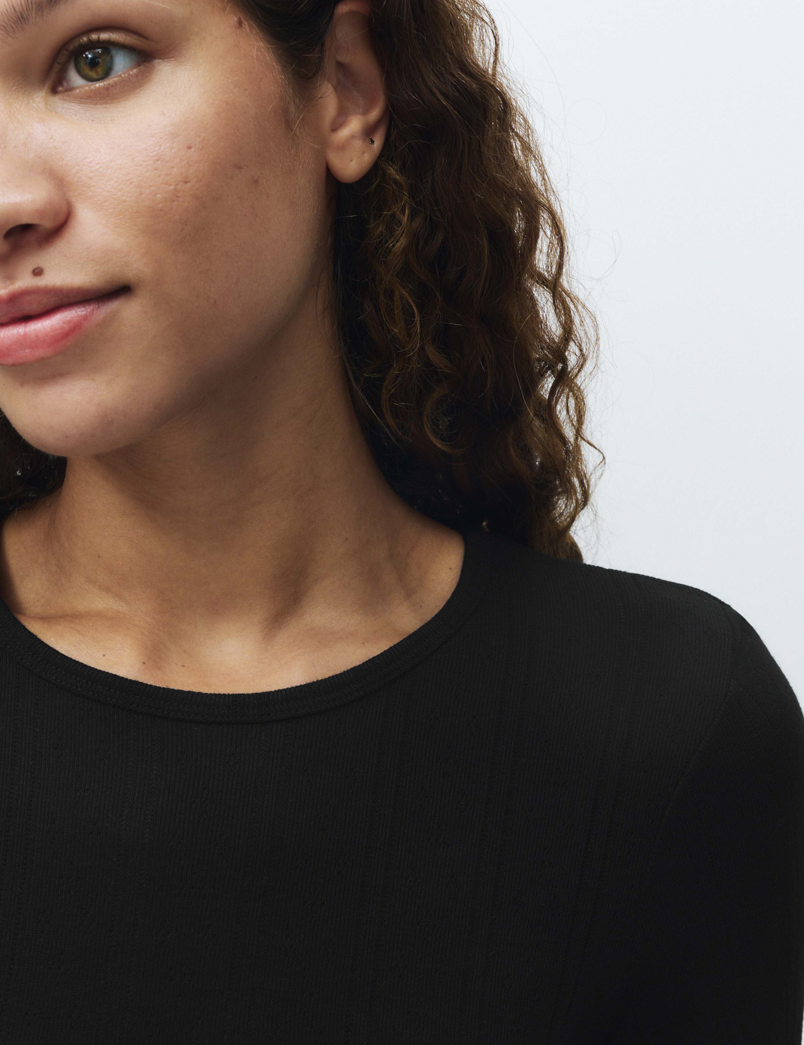 2pk Thermal Pointelle Crew Neck Tops 4 of 5