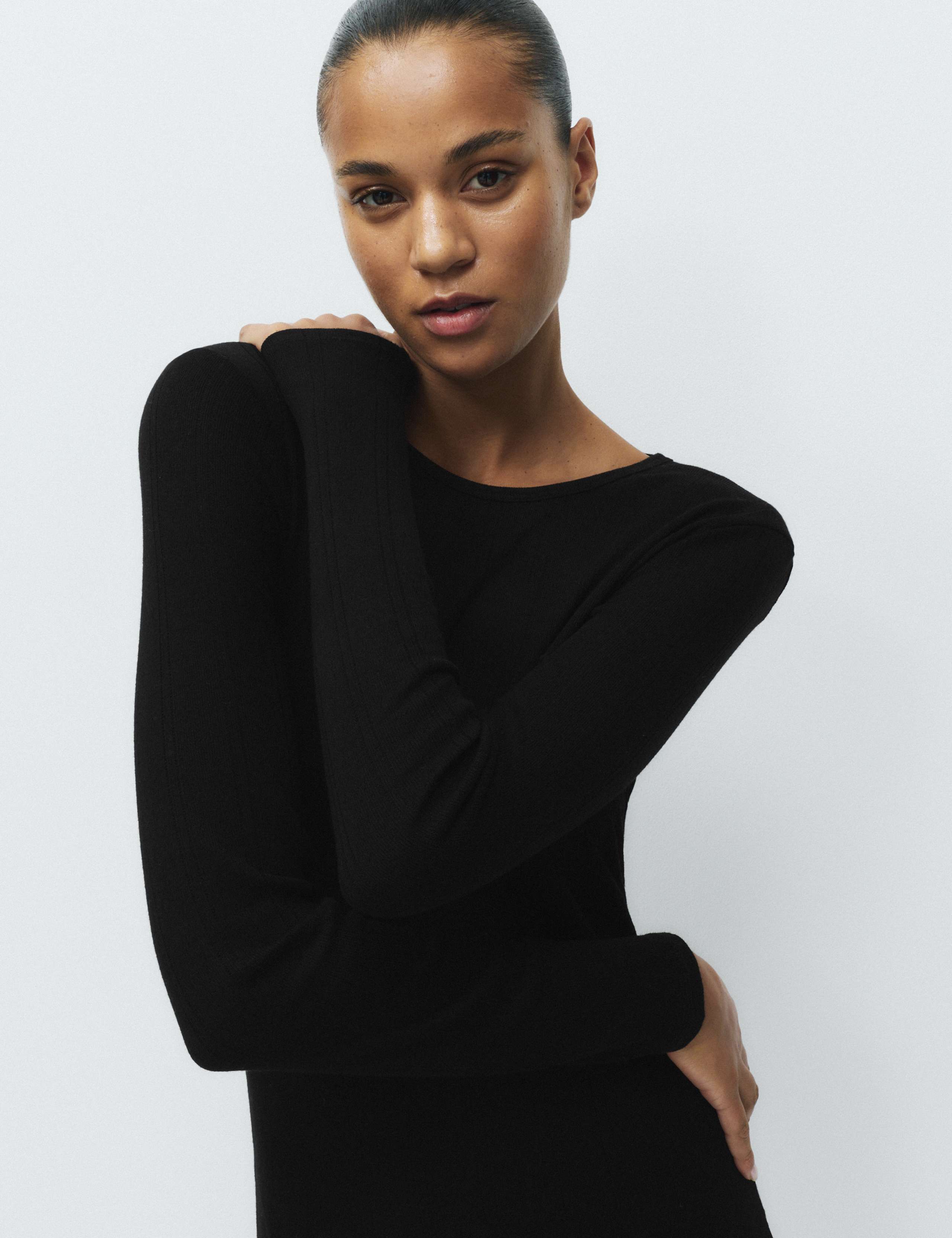 2 Pack Thermal Pointelle Long Sleeve Top 4 of 5