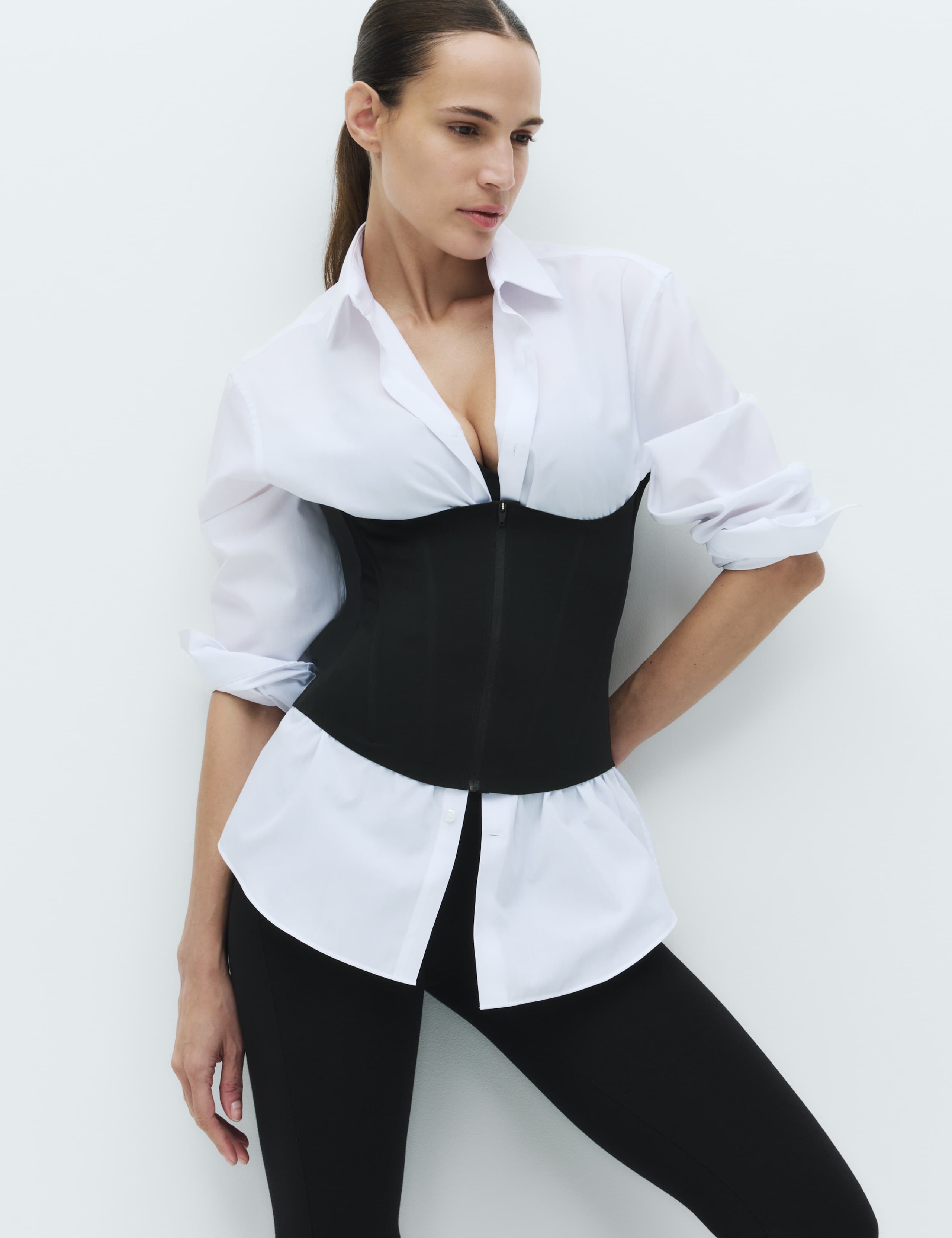 Body Sculpt Firm Control Zip Corset 7 of 7