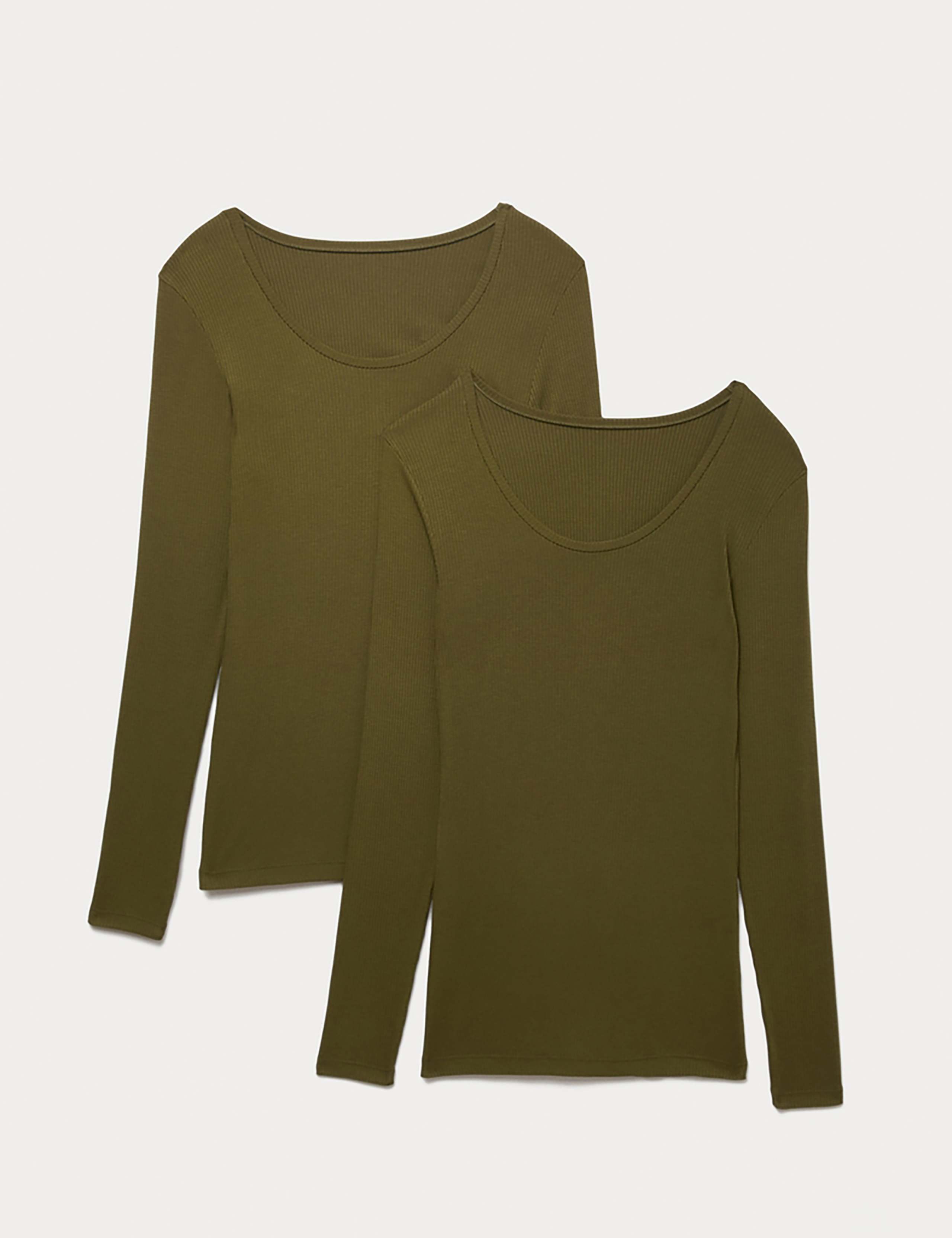 2pk Heatgen™ Thermal Ribbed Tops 1 of 5