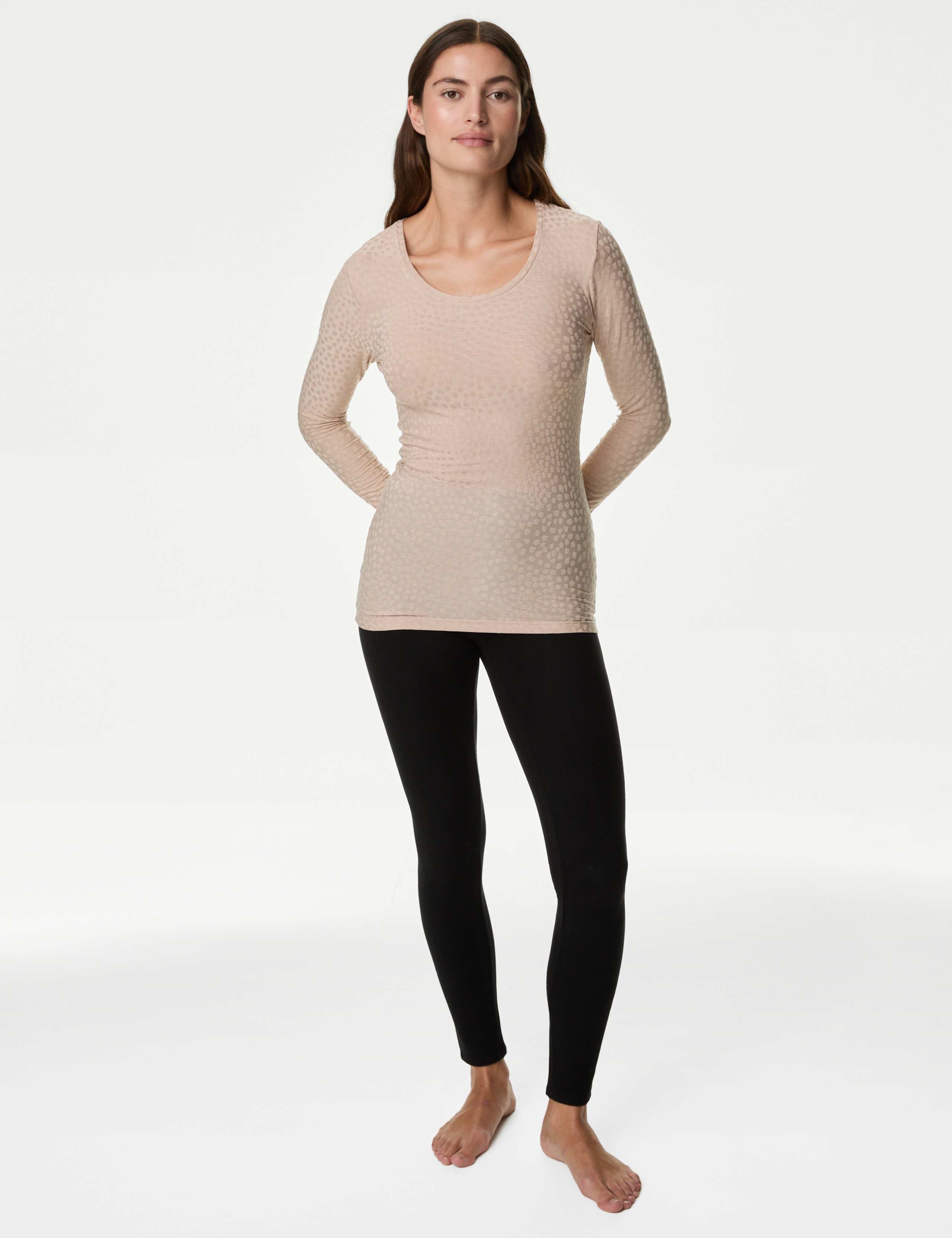 2pk Heatgen™ Thermal Jacquard Tops 2 of 6
