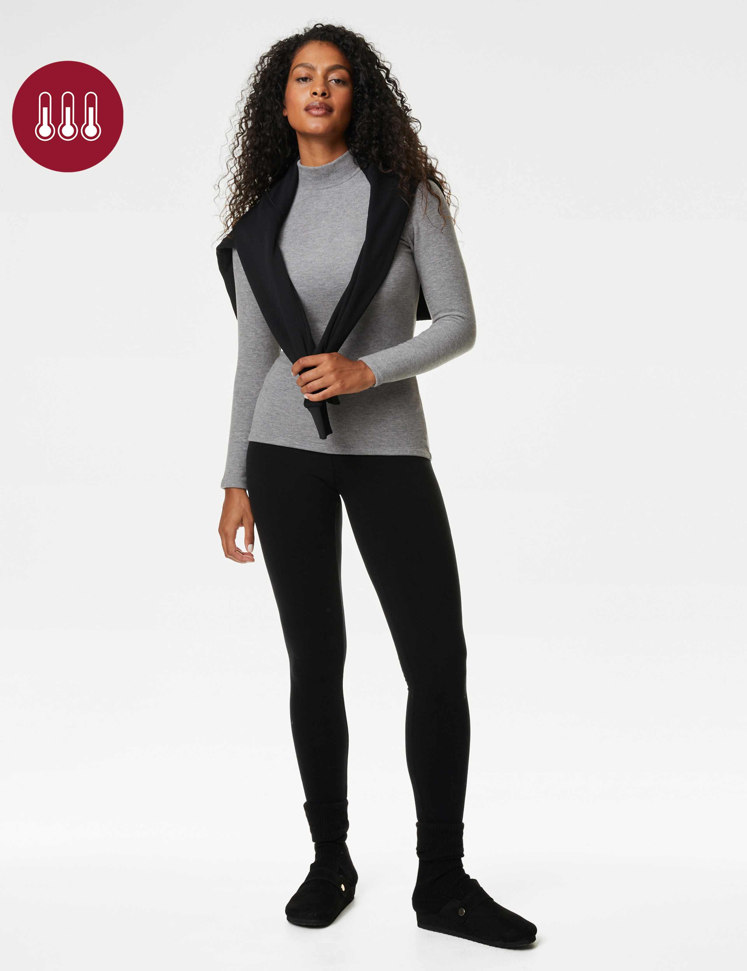 Heatgen™ Maximum Warmth Thermal Fleece Turtle Neck Top 1 of 6