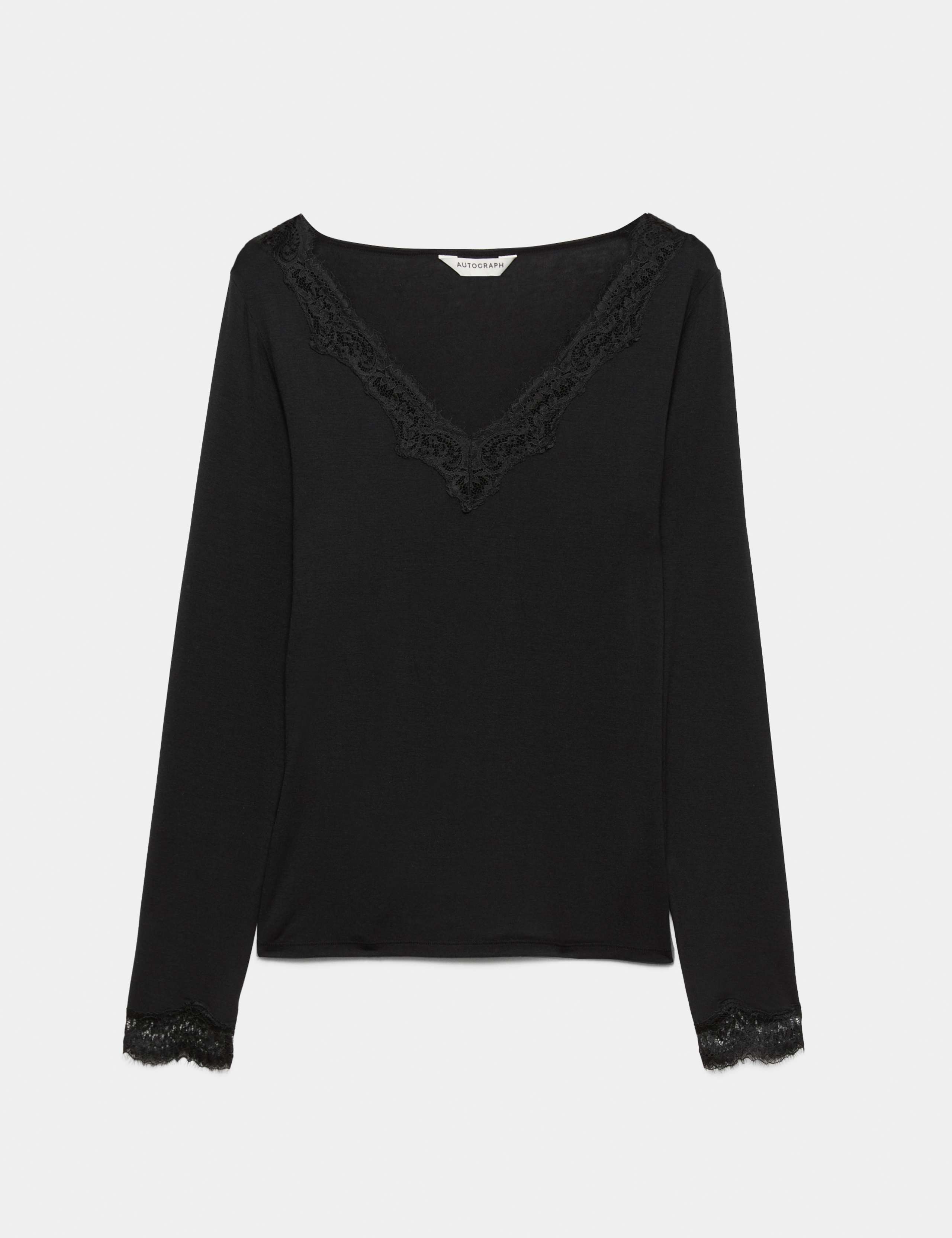Modal Rich Thermal Top with Cashmere 2 of 5