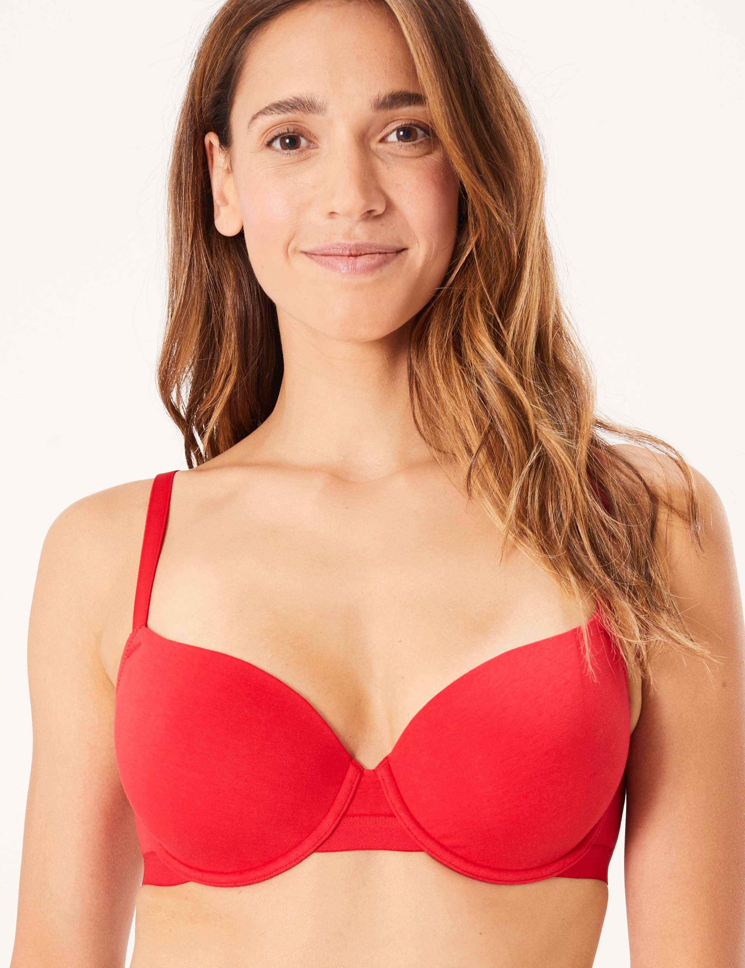 2pk Cotton Underwired Balcony Bras A-E 6 of 9