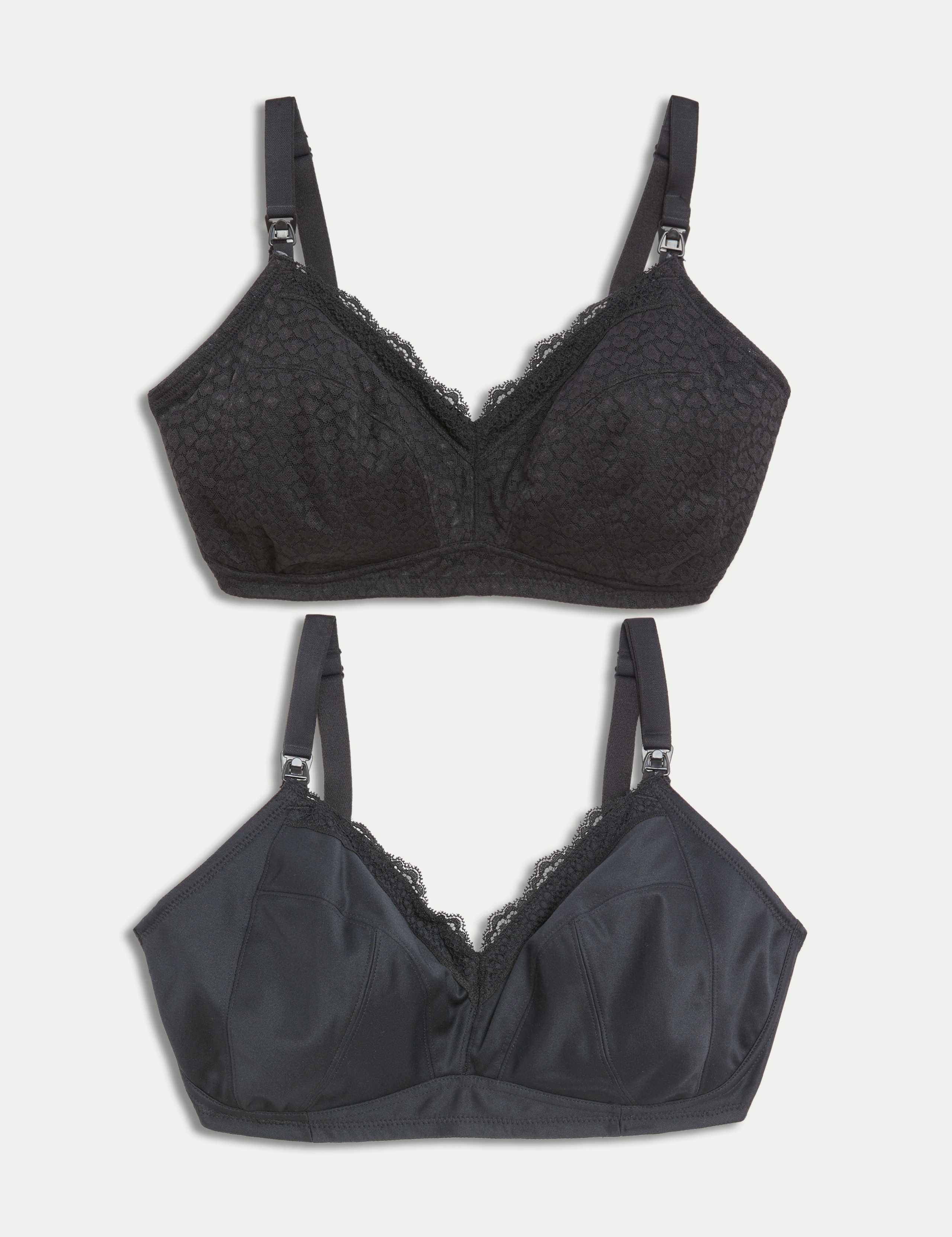 2pk Maternity Leak Proof Nursing Bras (B-H) 1 of 3
