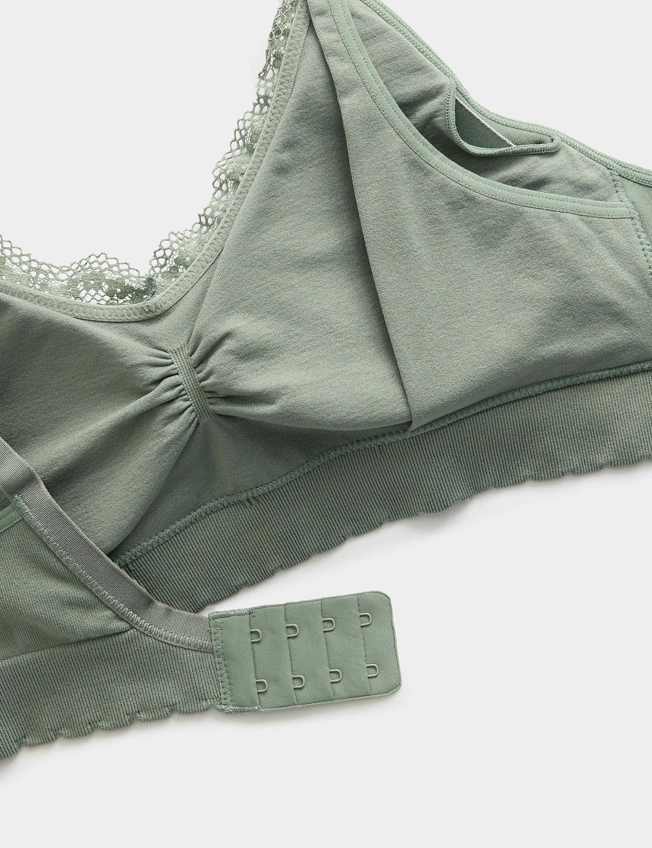 2pk Seamless Non Wired Maternity Nursing Bras 2 of 3