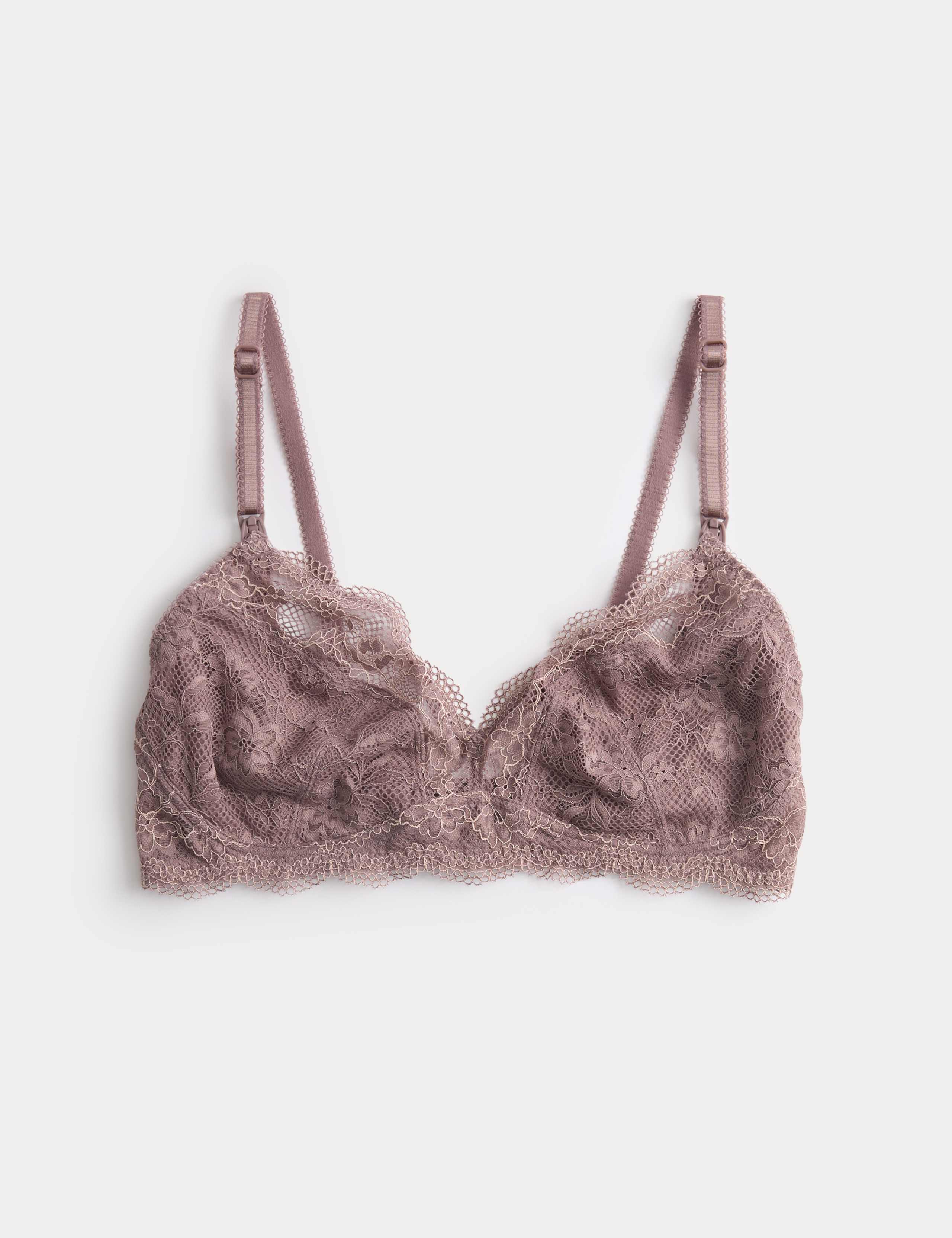 Jasmine Lace Non Wired Maternity Nursing Bra B-H 1 of 3