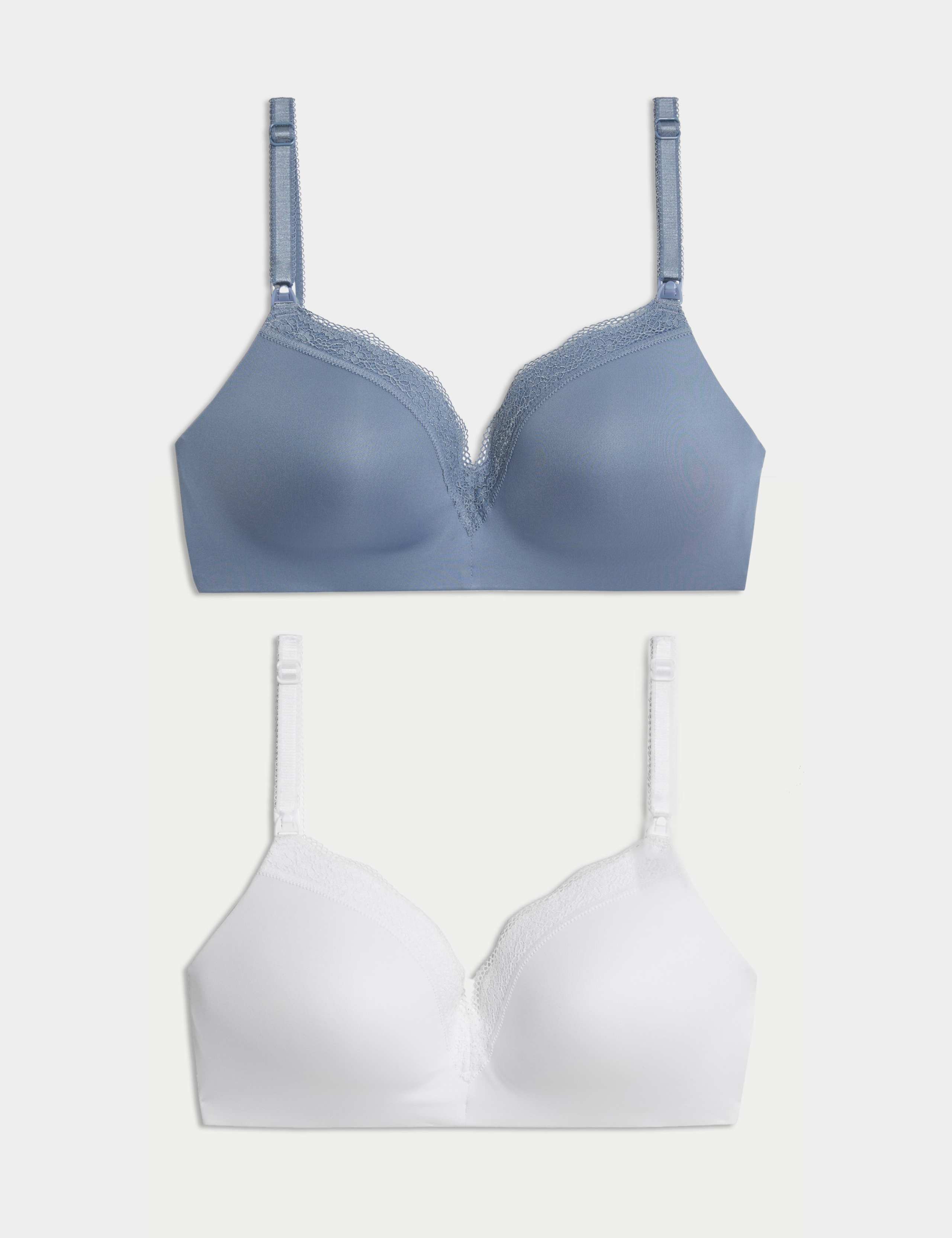 2pk Jasmine Lace Nursing Bras B-G 1 of 7