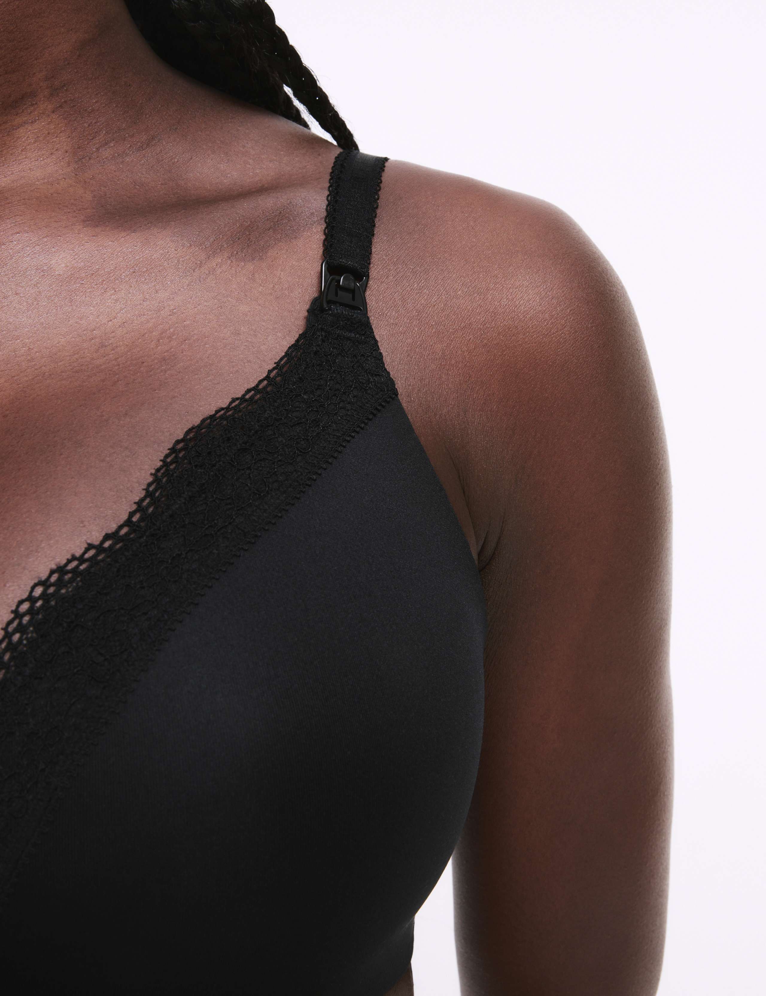 2pk Jasmine Lace Trim Maternity Nursing Bra B-G 2 of 7