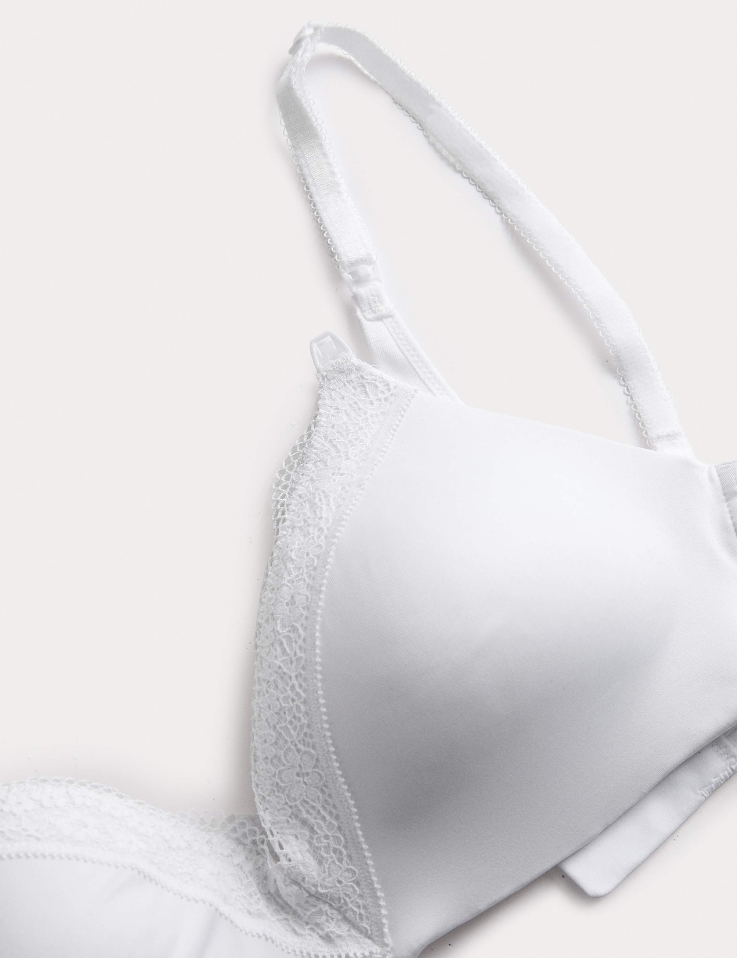 2pk Jasmine Lace Trim Maternity Nursing Bra B-G 3 of 3