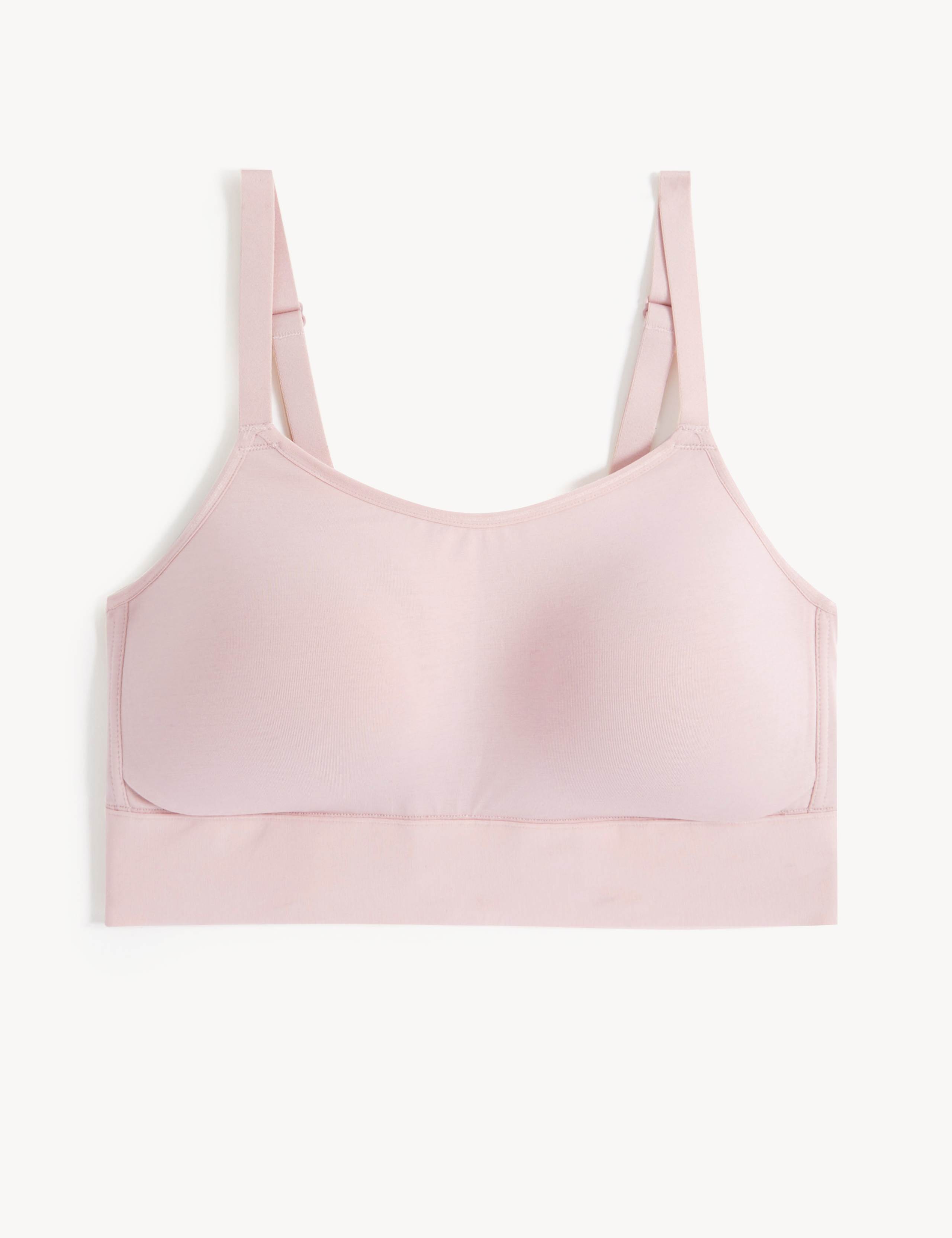 Cotton Non-Wired Post Surgery Cami Bra A-H 1 of 3