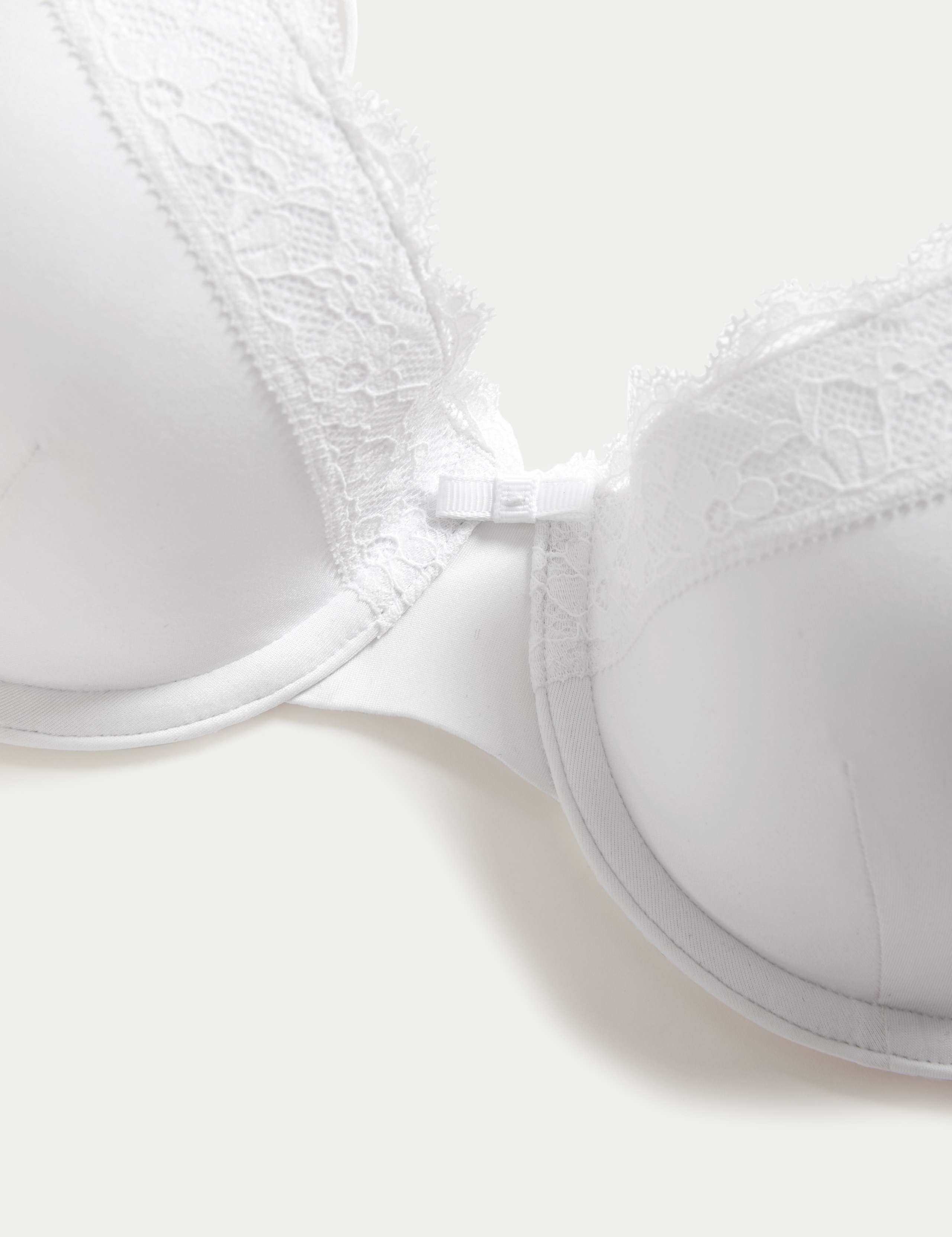 Lace Trim Wired Demi Cup Bra A-E 6 of 7