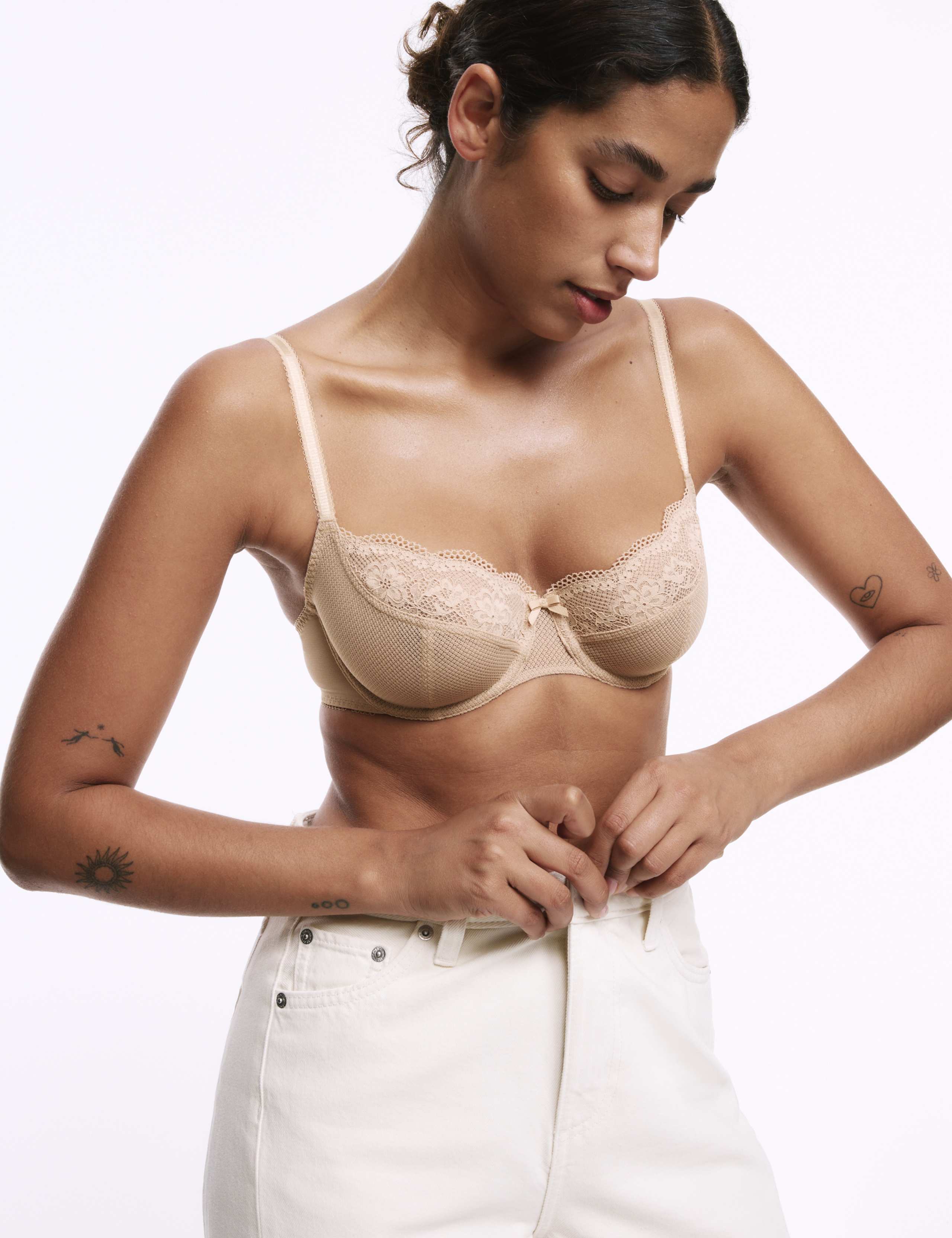 Jasmine Lace Wired Balcony Bra A-E 1 of 7