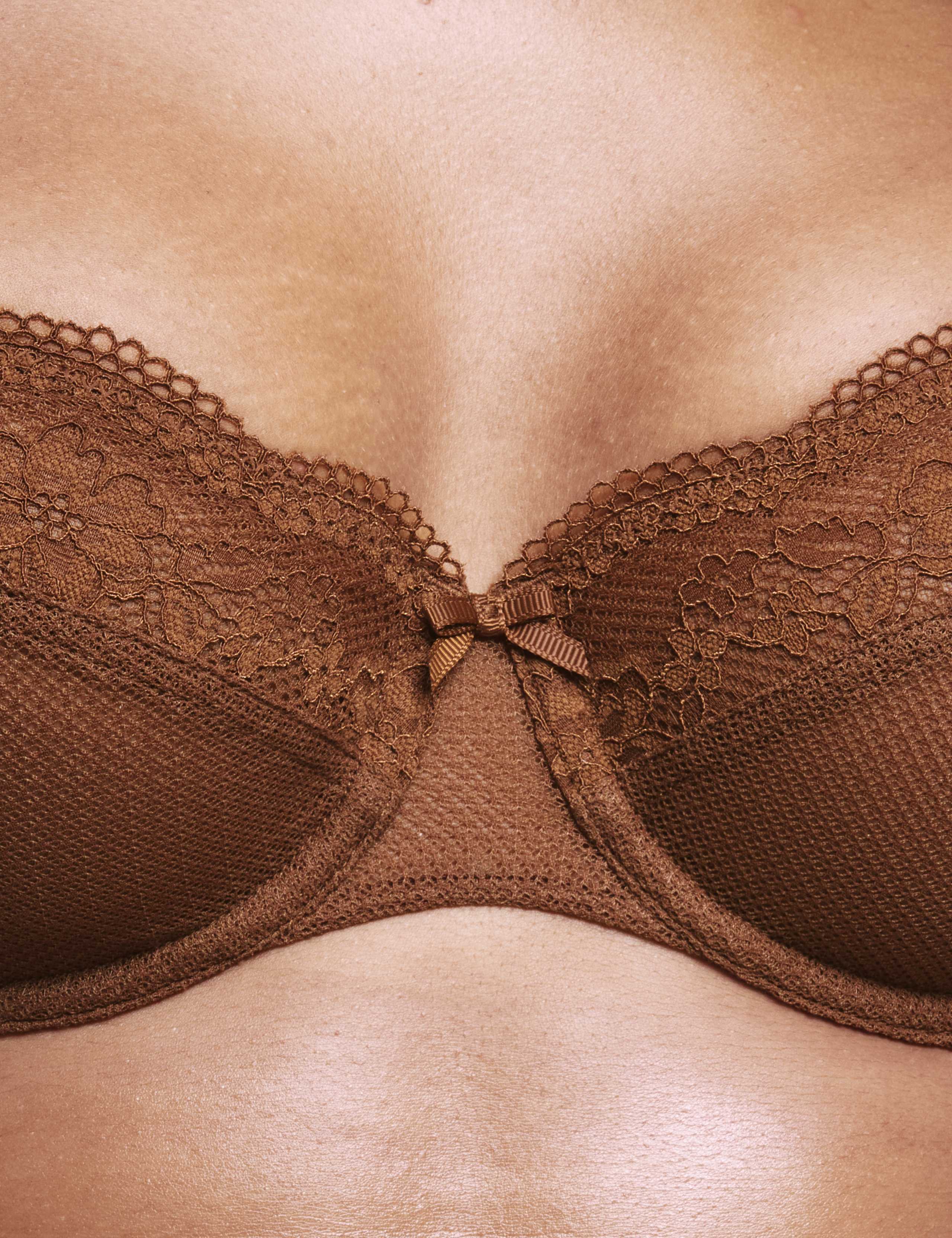 Jasmine Lace Wired Balcony Bra A-E 1 of 6