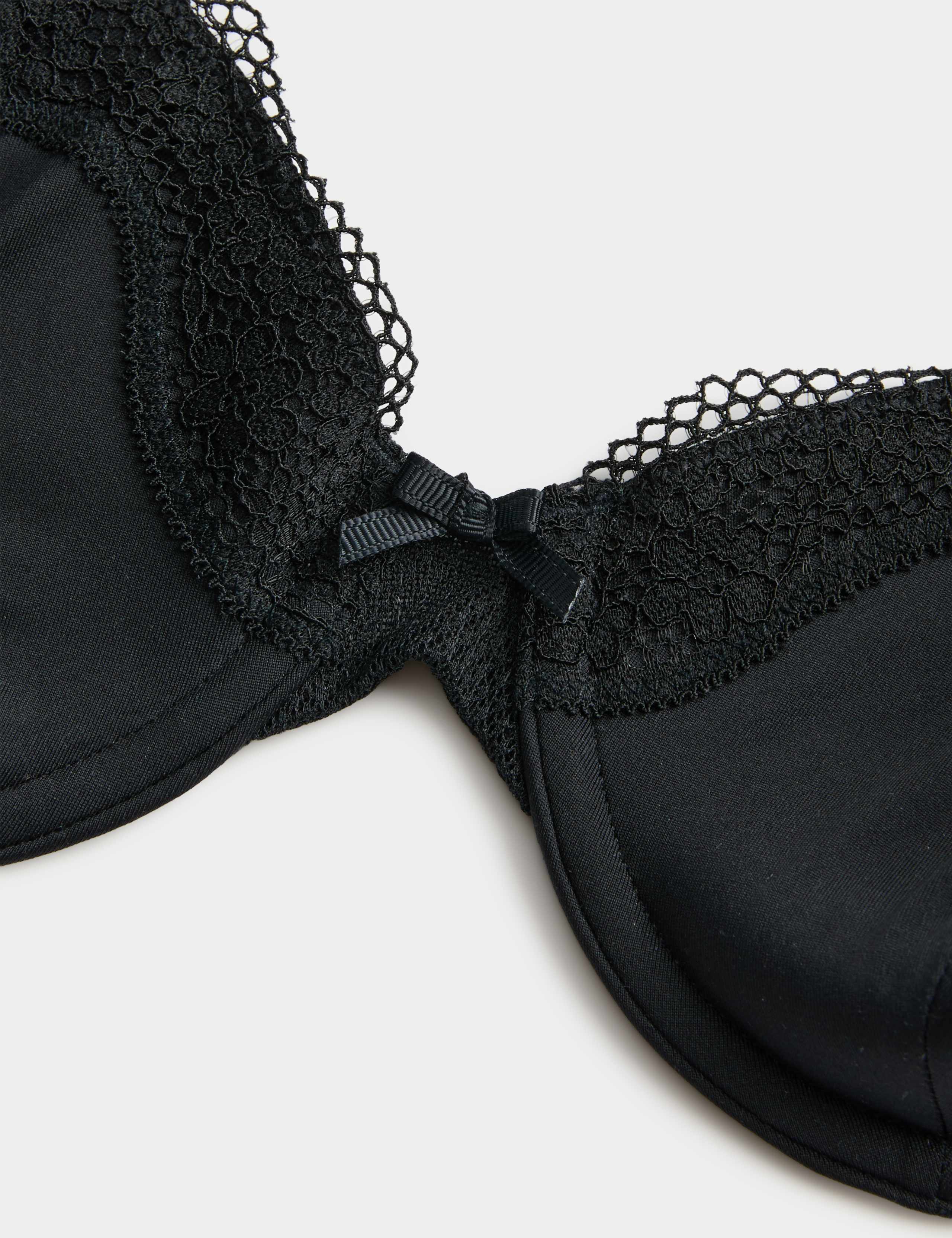 2 Pack Jasmine Lace Wired Demi Cup Bras (A-E) 2 of 3