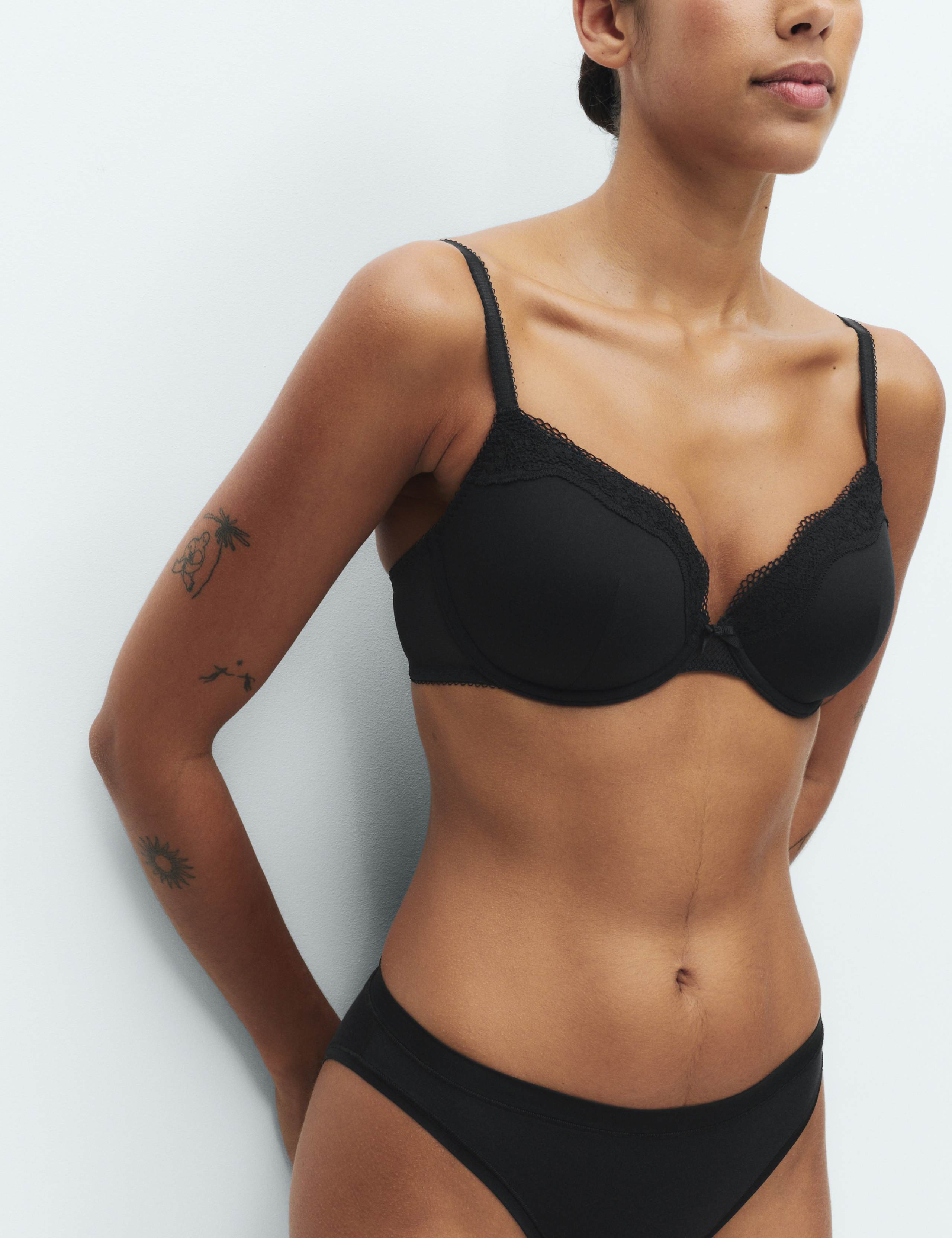 Jasmine Lace Wired Demi Cup Bra A-E 3 of 6