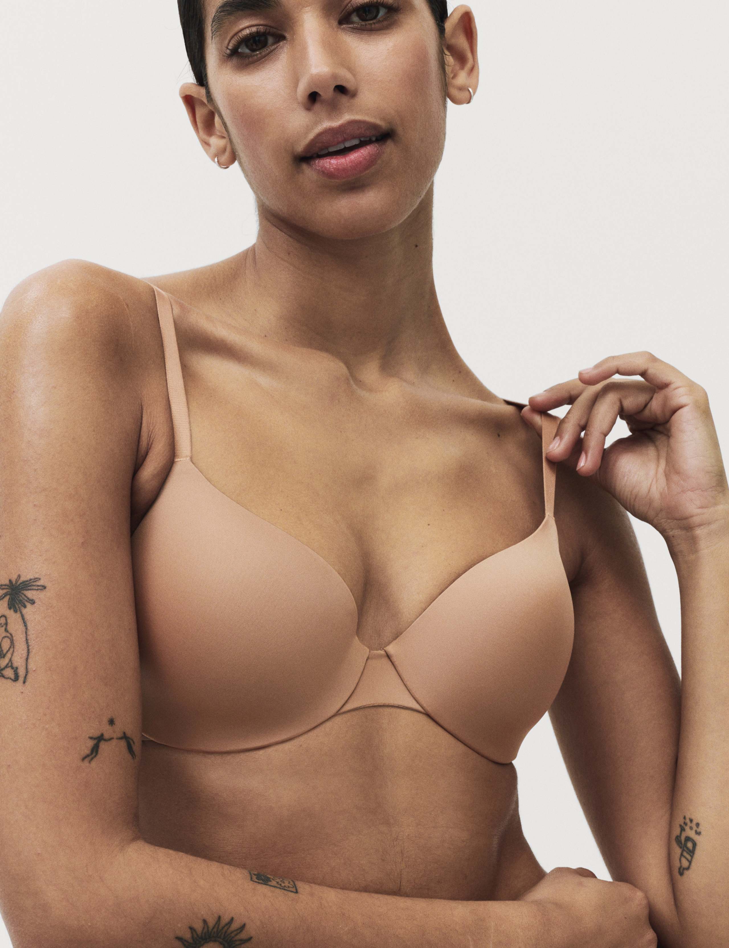 Body Invisibles™ Padded Wired Demi Cup Bra (A–E) 1 of 6