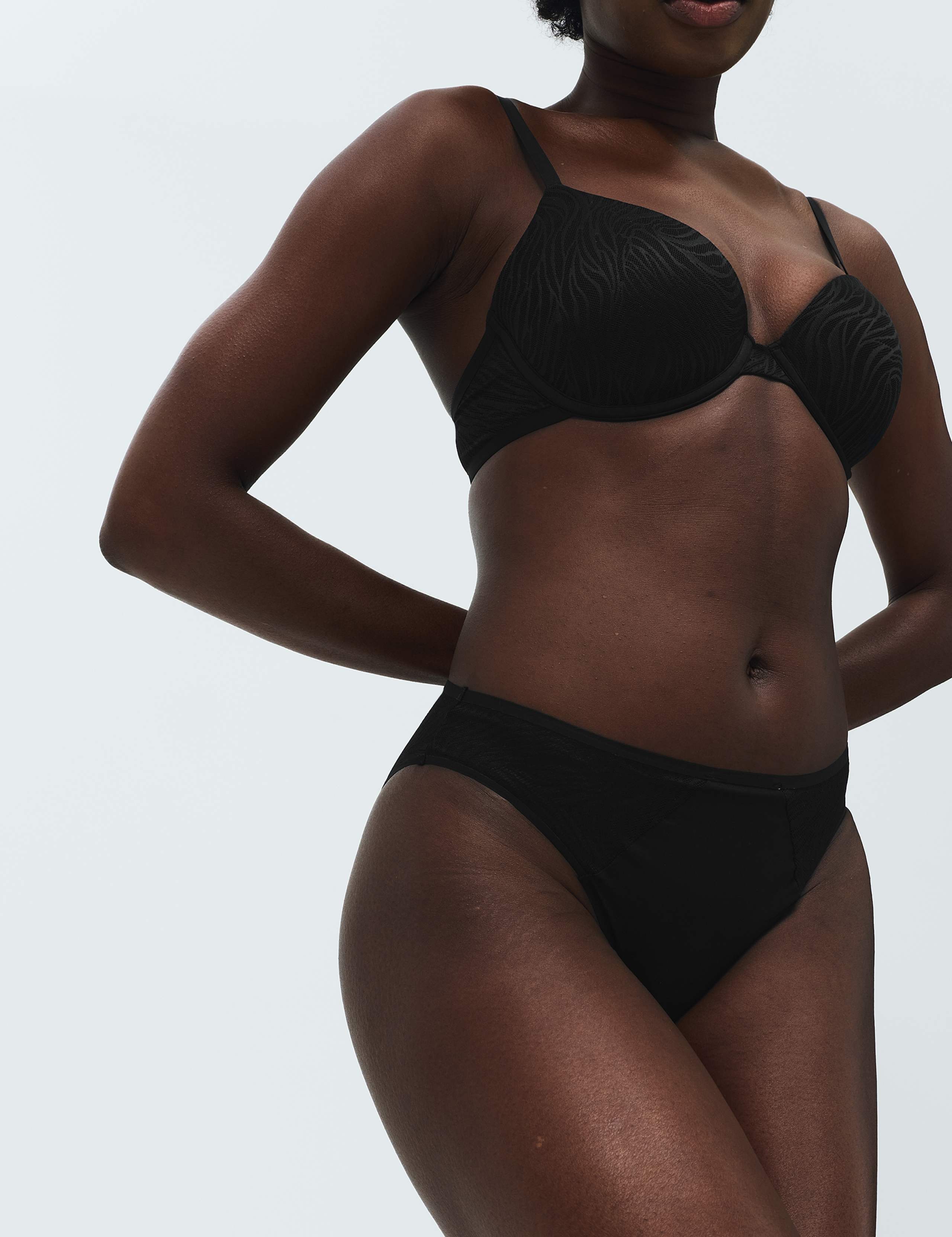 Body Lace Wired Demi Cup Bra A-E 3 of 7